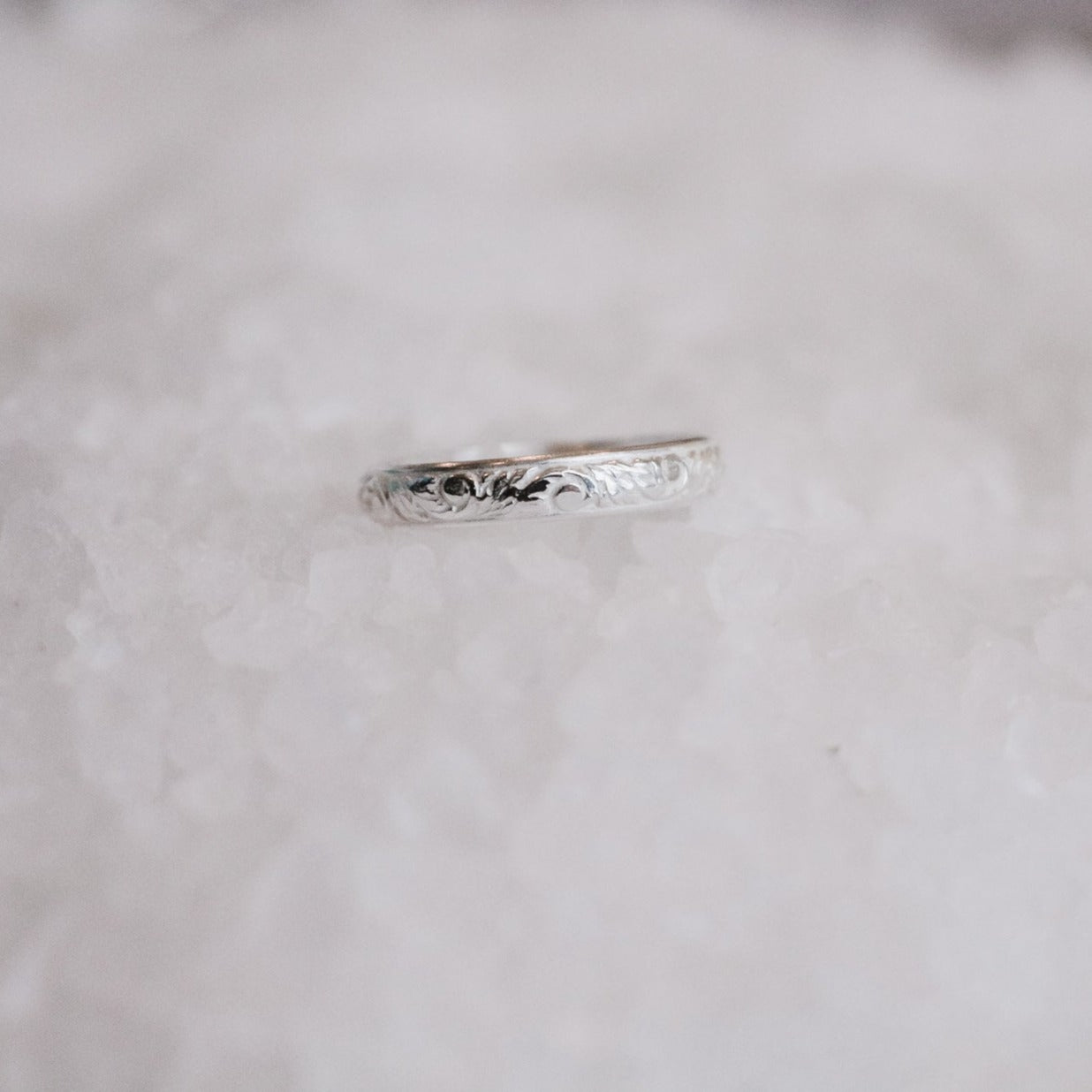 Oakes Tooled Stacking Ring // Made to Order