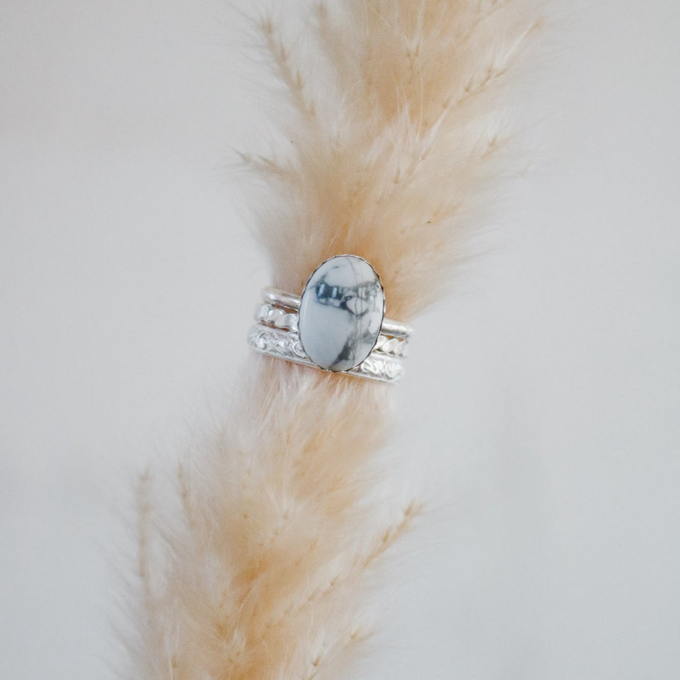 Laredo Stacking Ring Set in 'White Buffalo' // Made to Order