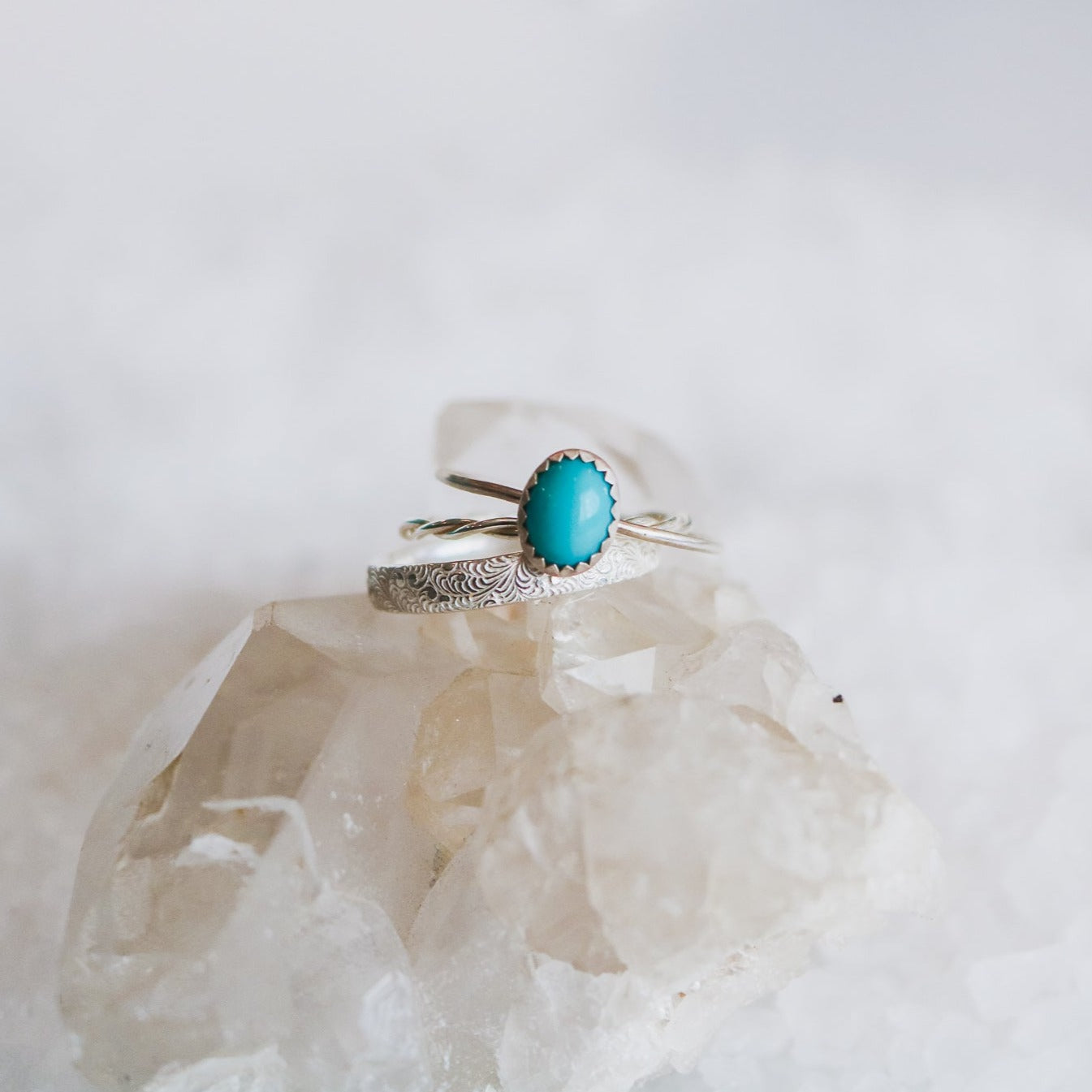 Durango Stacking Ring Set in Turquoise