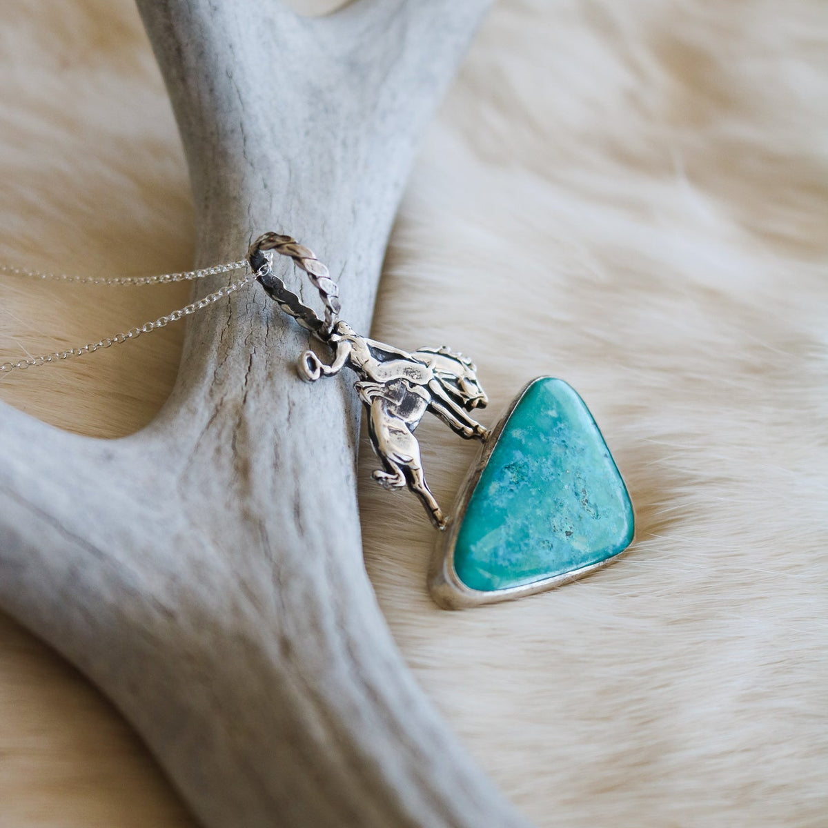'Buckin' Kingman Turquoise Necklace // One of a Kind