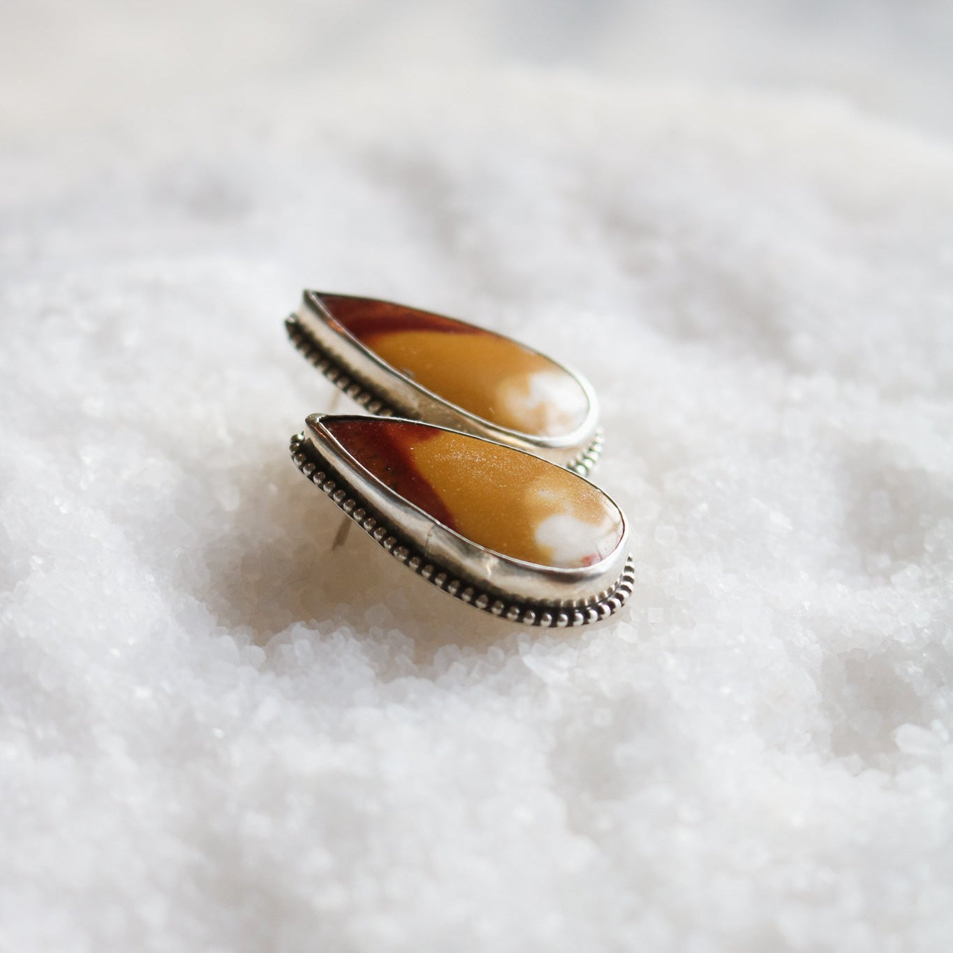 Mookaite Jasper Studs // One of a Kind