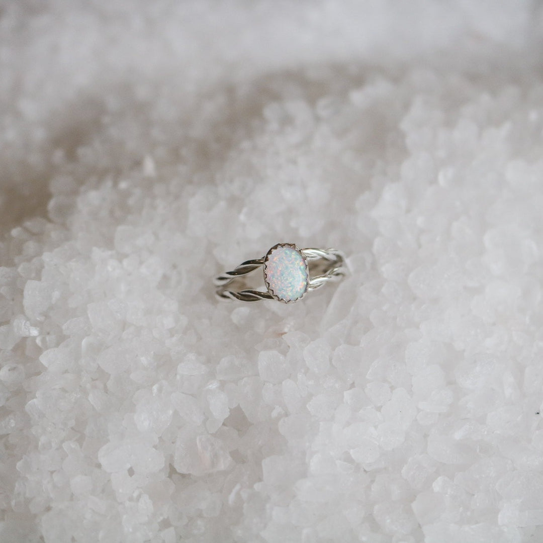 Helena Ring in White Opal // Made to Order