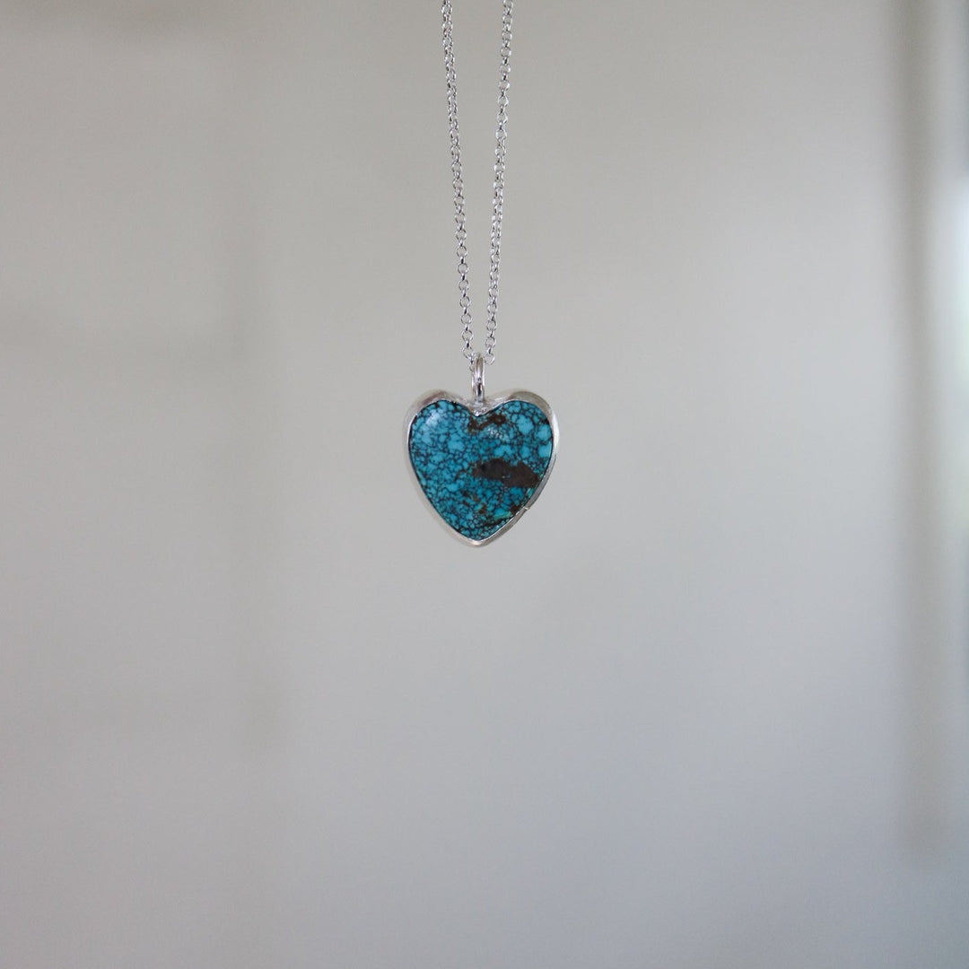 Number Eight Mine Turquoise Heart Necklace // One of a Kind