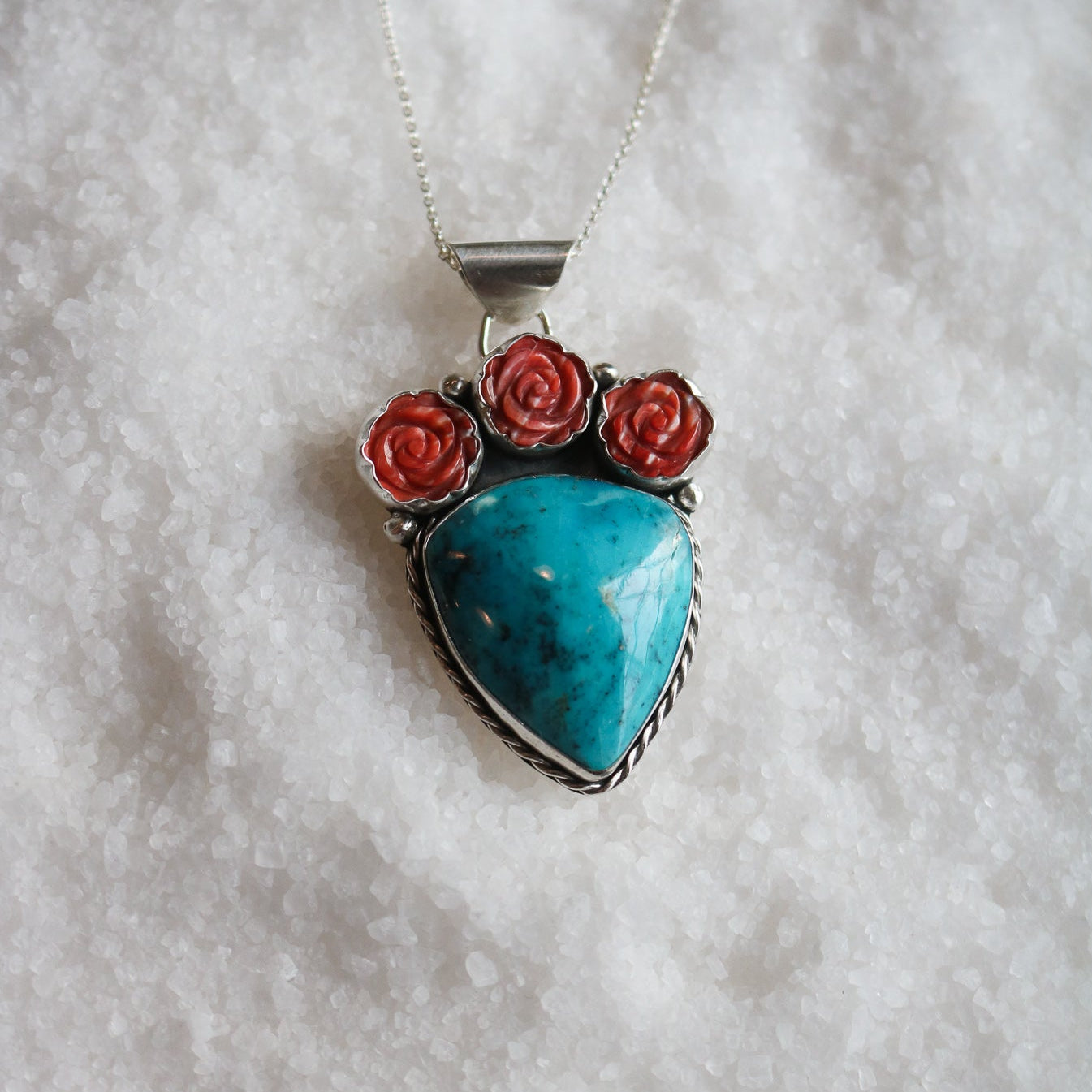 Prickly Rose Pendant // One of a Kind