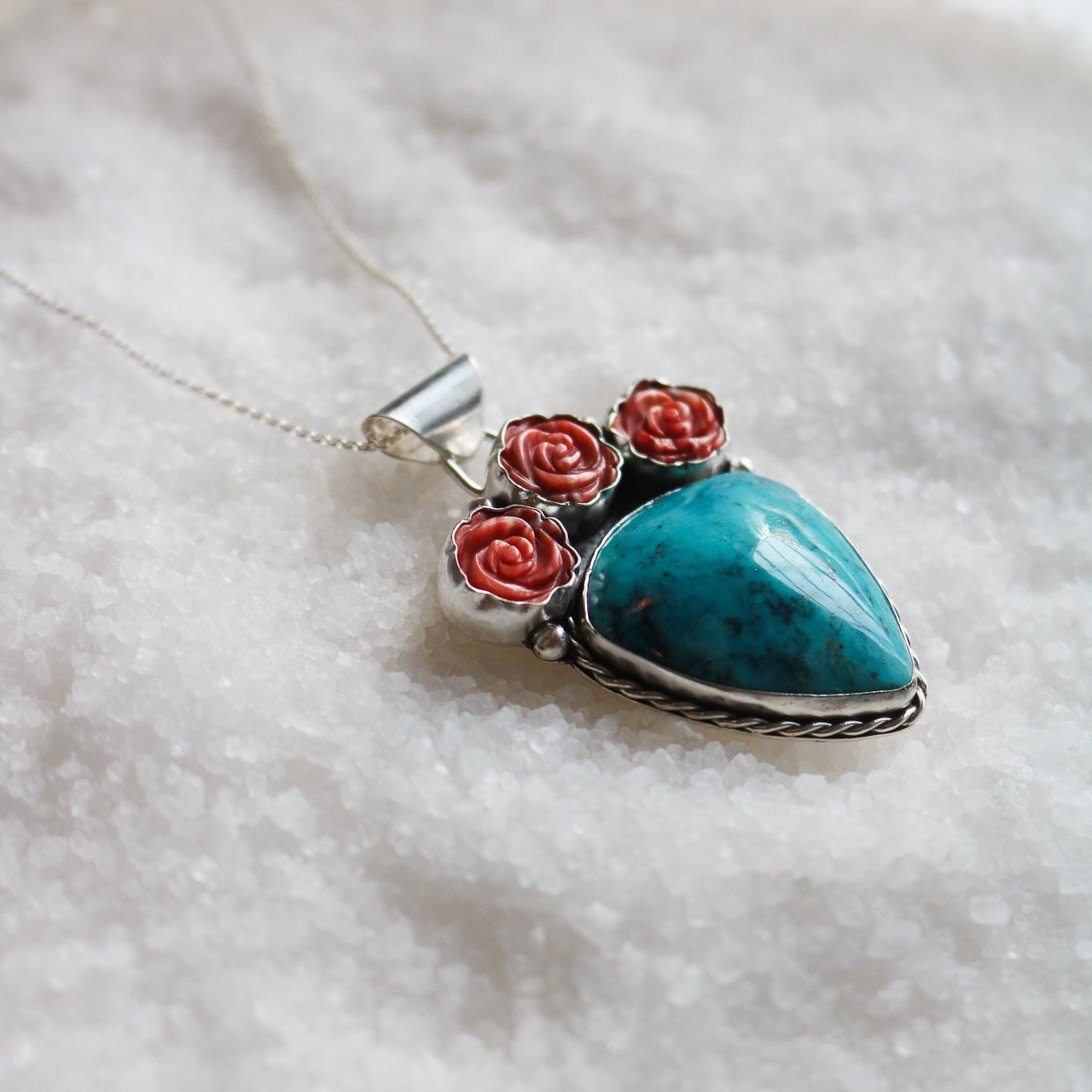 Prickly Rose Pendant // One of a Kind