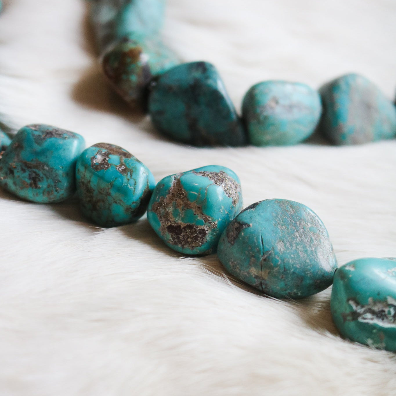 'Willow' Turquoise Beaded Statement Necklace // One of a Kind