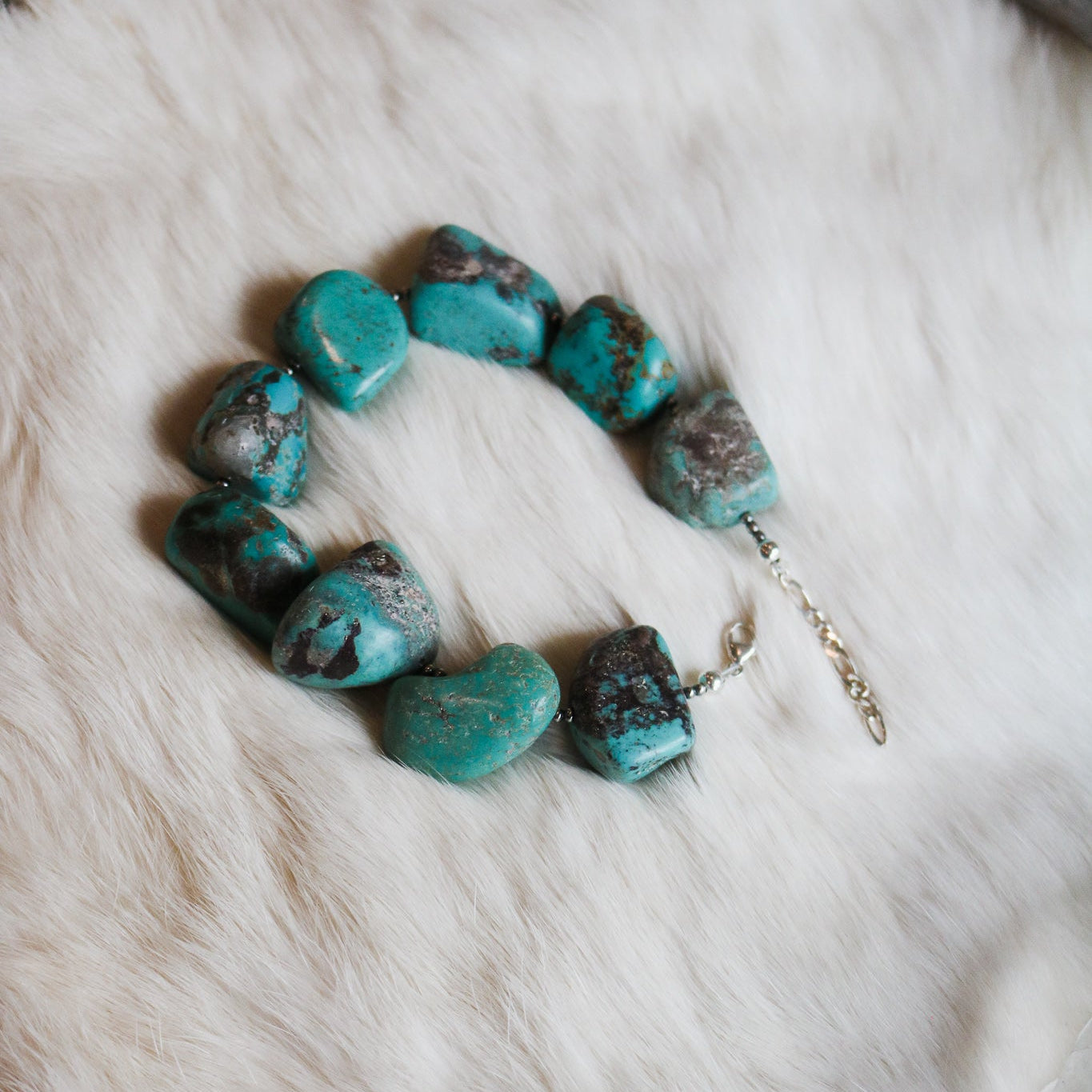 'Callie' Beaded Turquoise Bracelet // One of a Kind