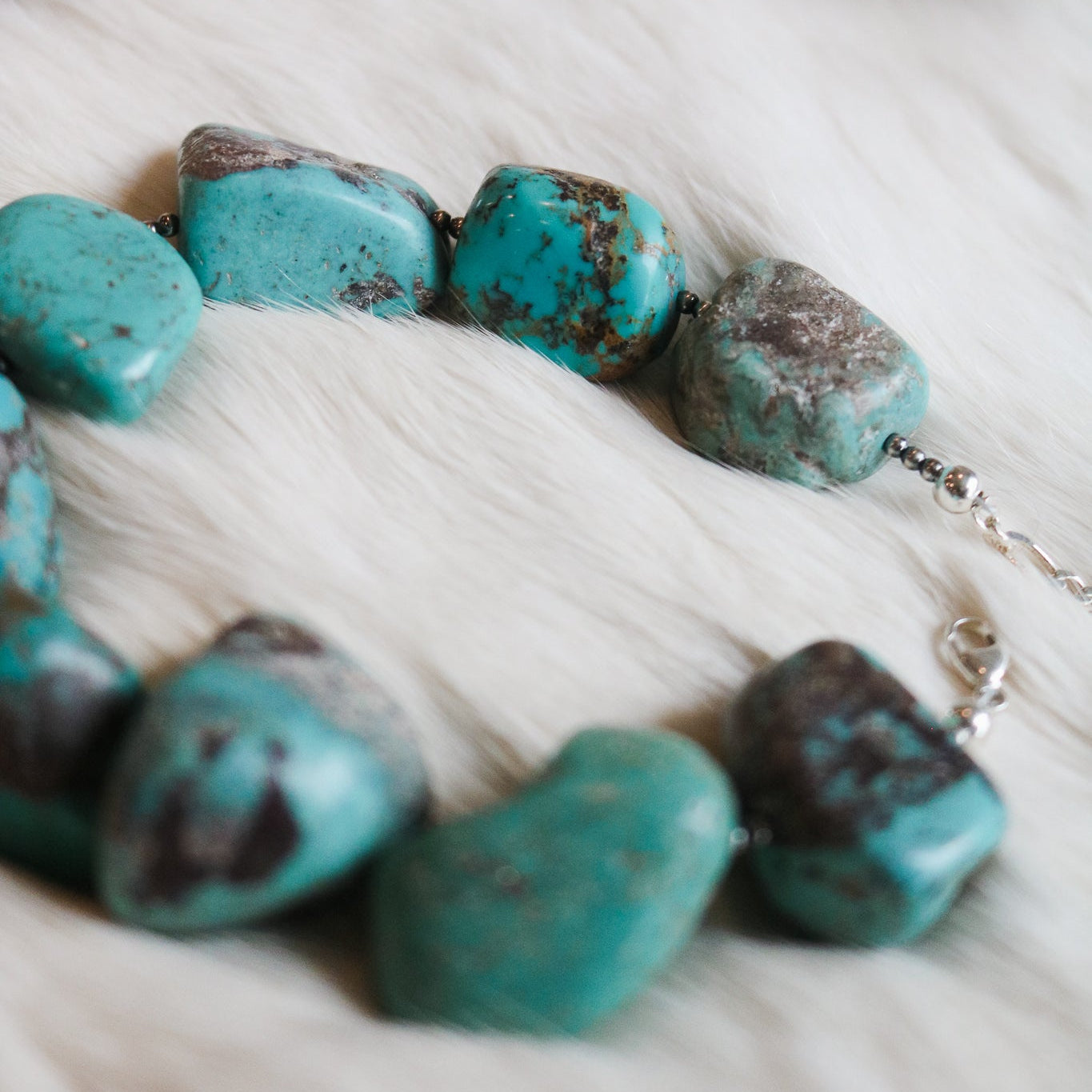 'Callie' Beaded Turquoise Bracelet // One of a Kind