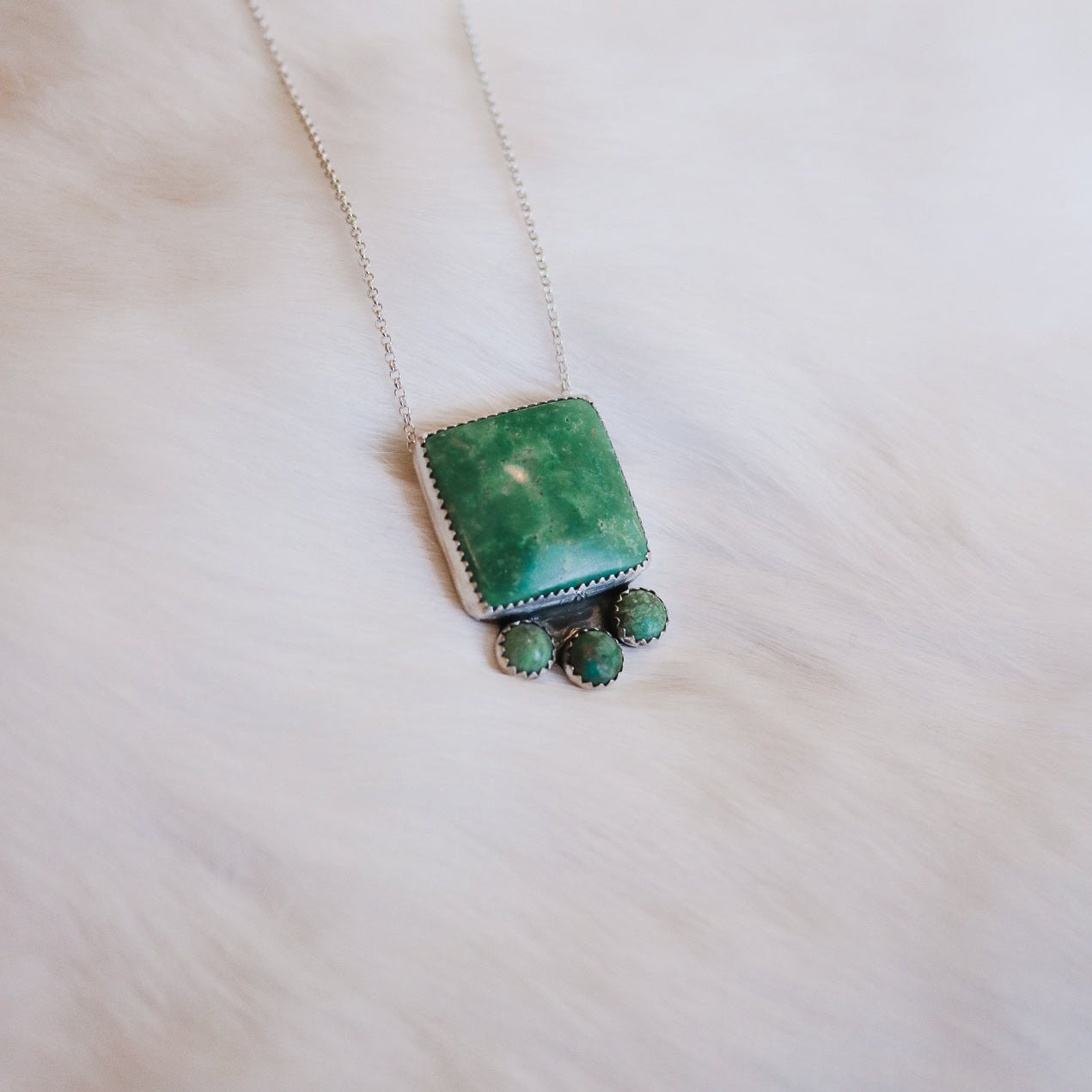 Mesa Necklace in Kingman Turquoise // One of a Kind