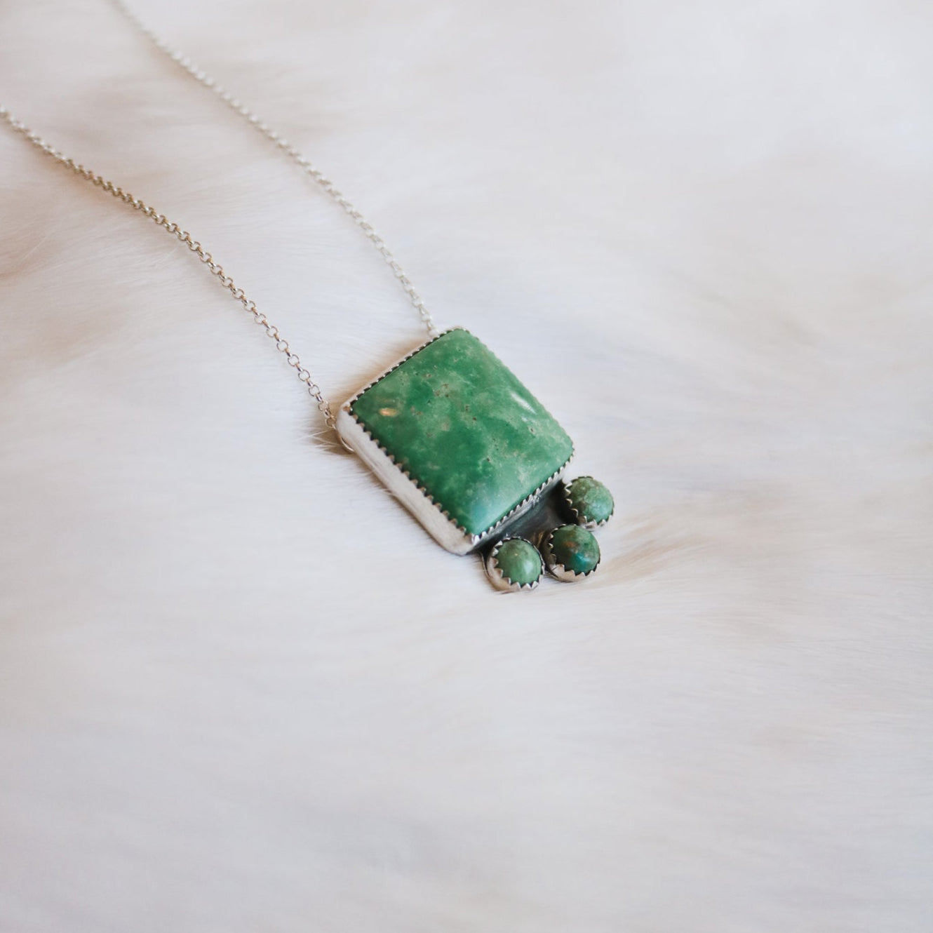 Mesa Necklace in Kingman Turquoise // One of a Kind