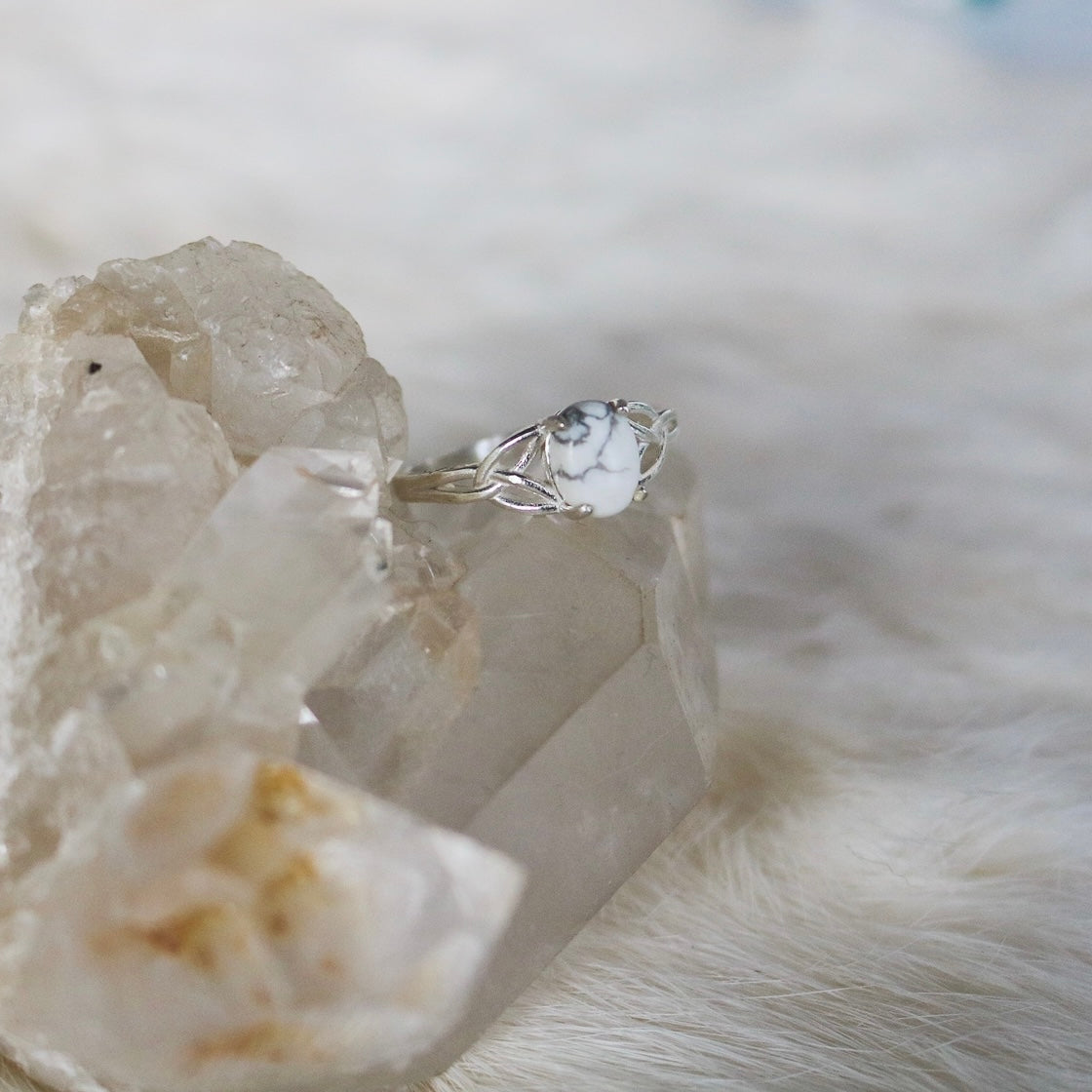 Celtic Knot Ring in ‘White Buffalo’ // Made to Order