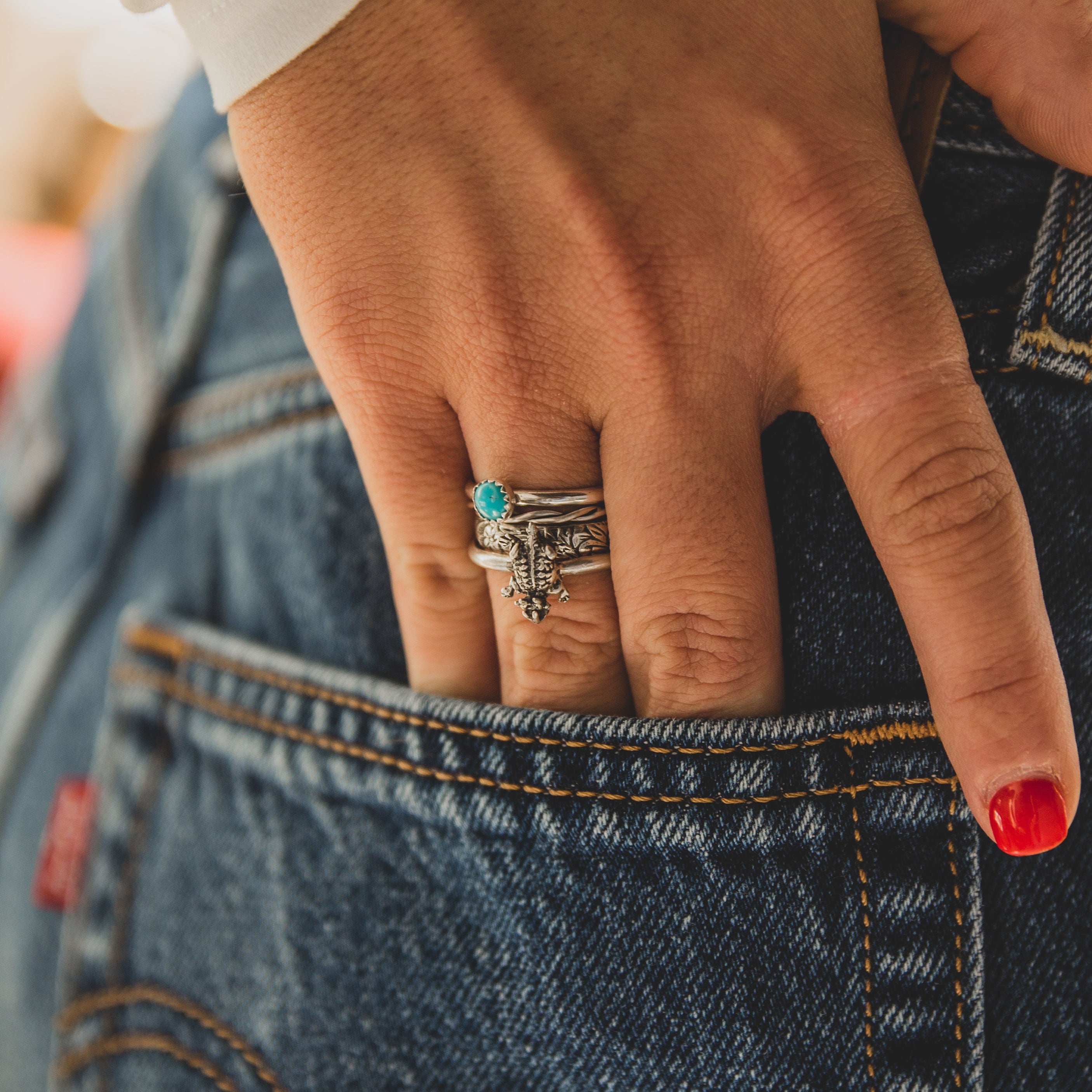 Horny Toad Stacking Ring Set // Made to Order