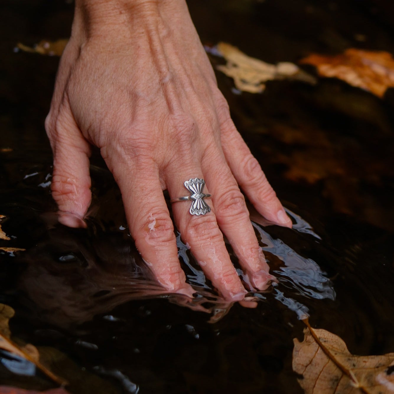 Butterfly Concho Stacking Ring