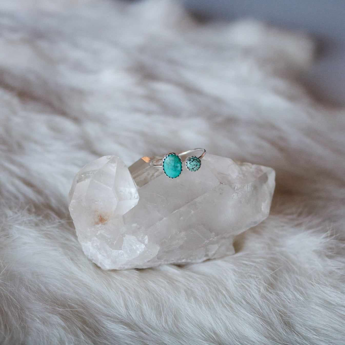 Aria // Adjustable Double Stone Ring