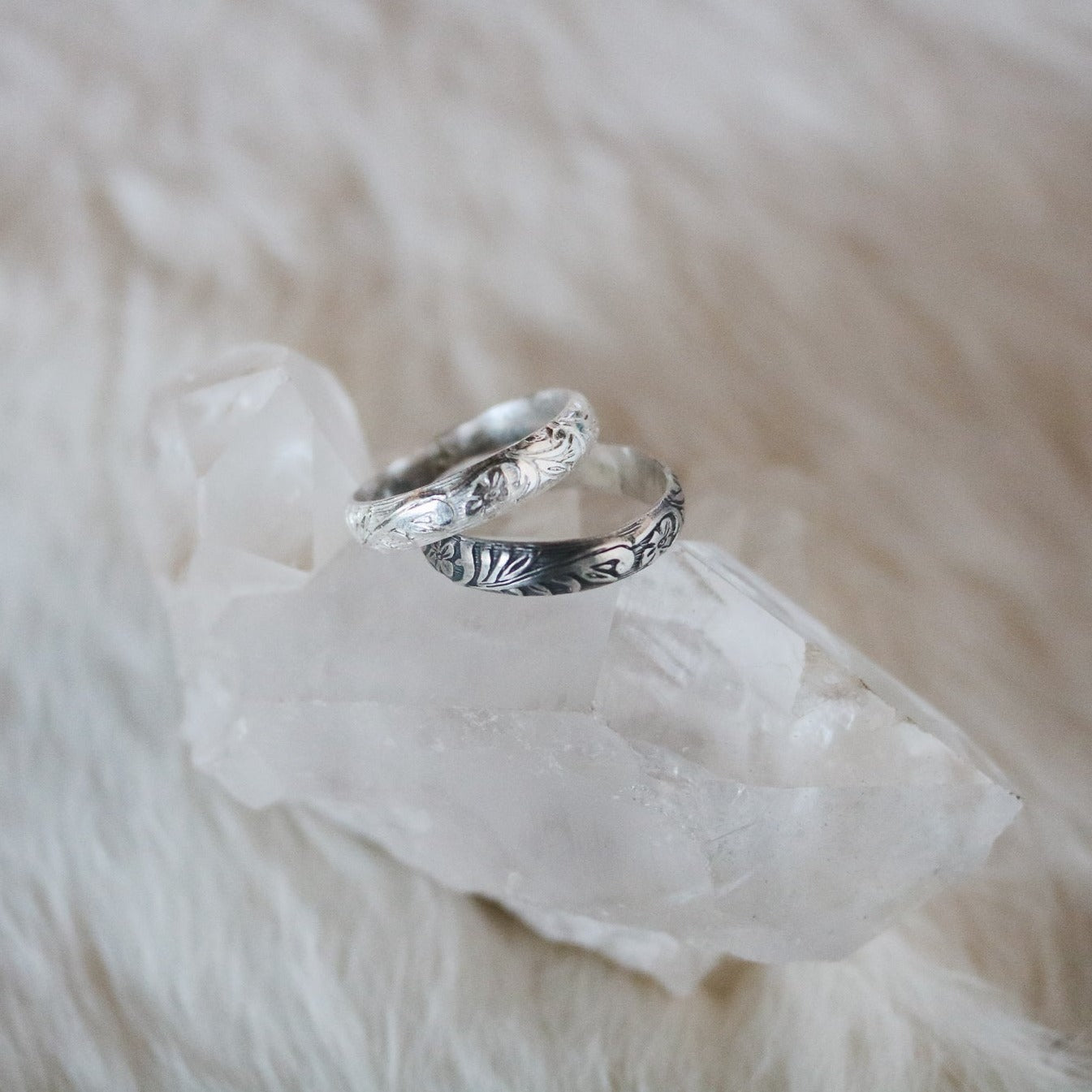 Sweetwater Tooled Stacking Ring // Made to Order