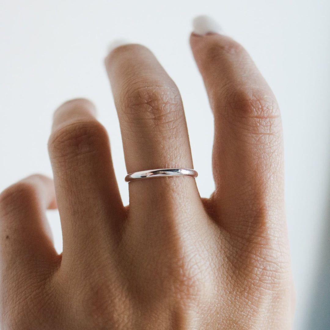 Simple Sterling Stacking Ring