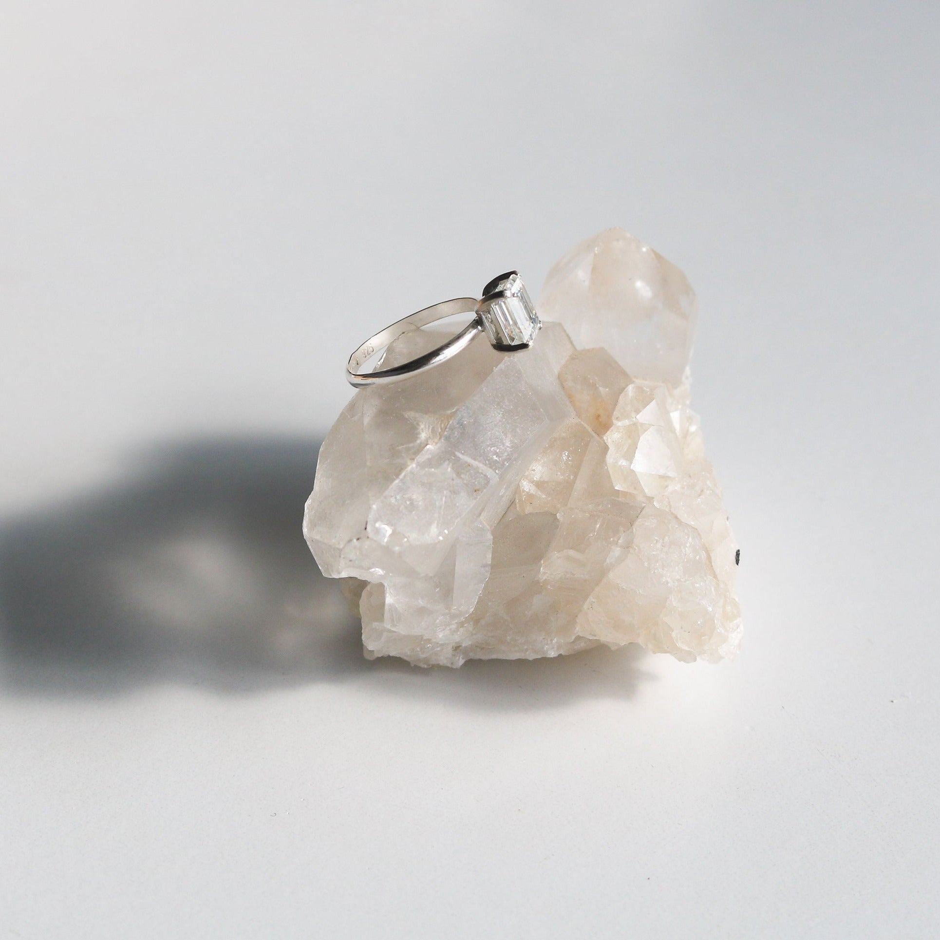 Emerald Cut Diamond Engagement Ring // Made to Order