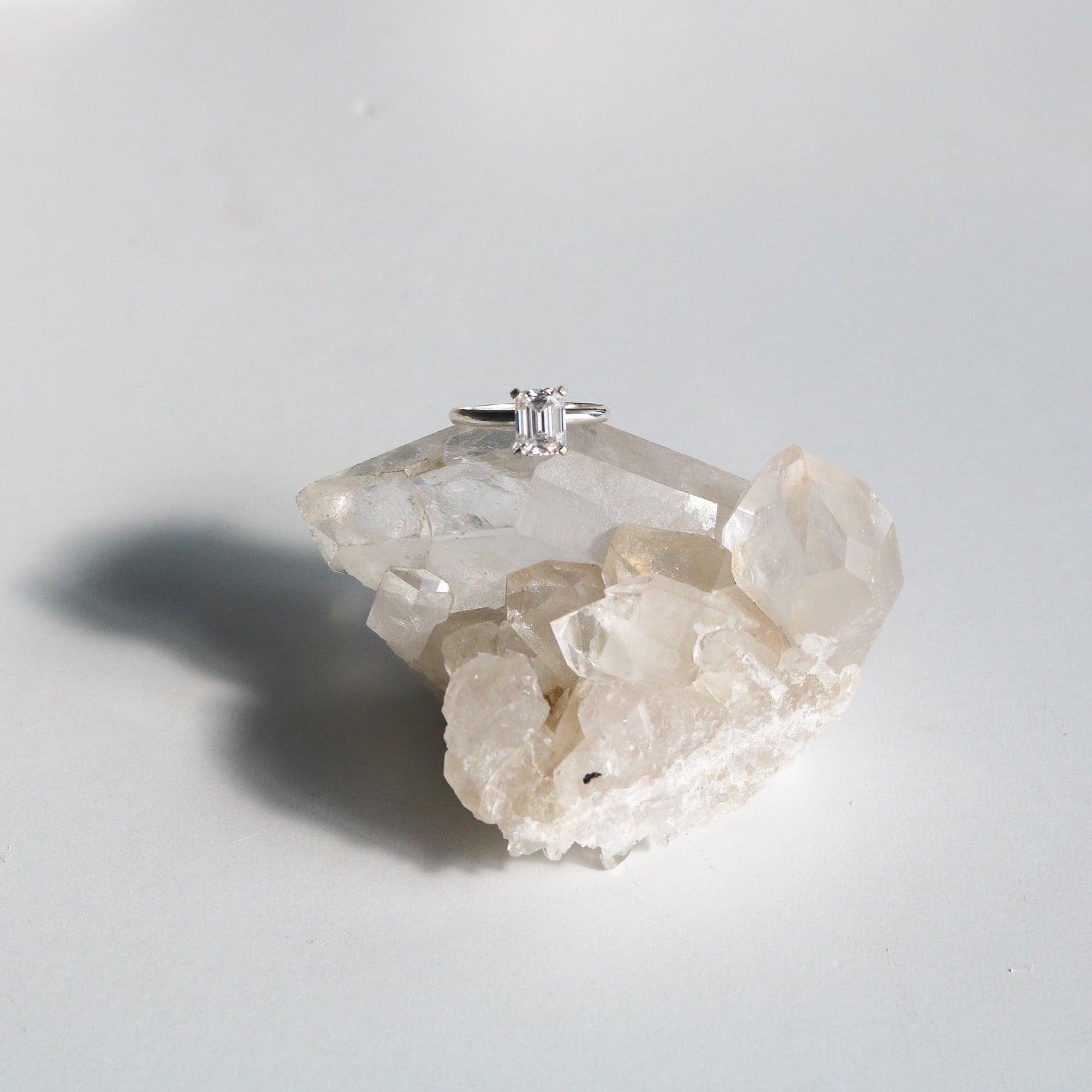 Emerald Cut Diamond Engagement Ring // Made to Order