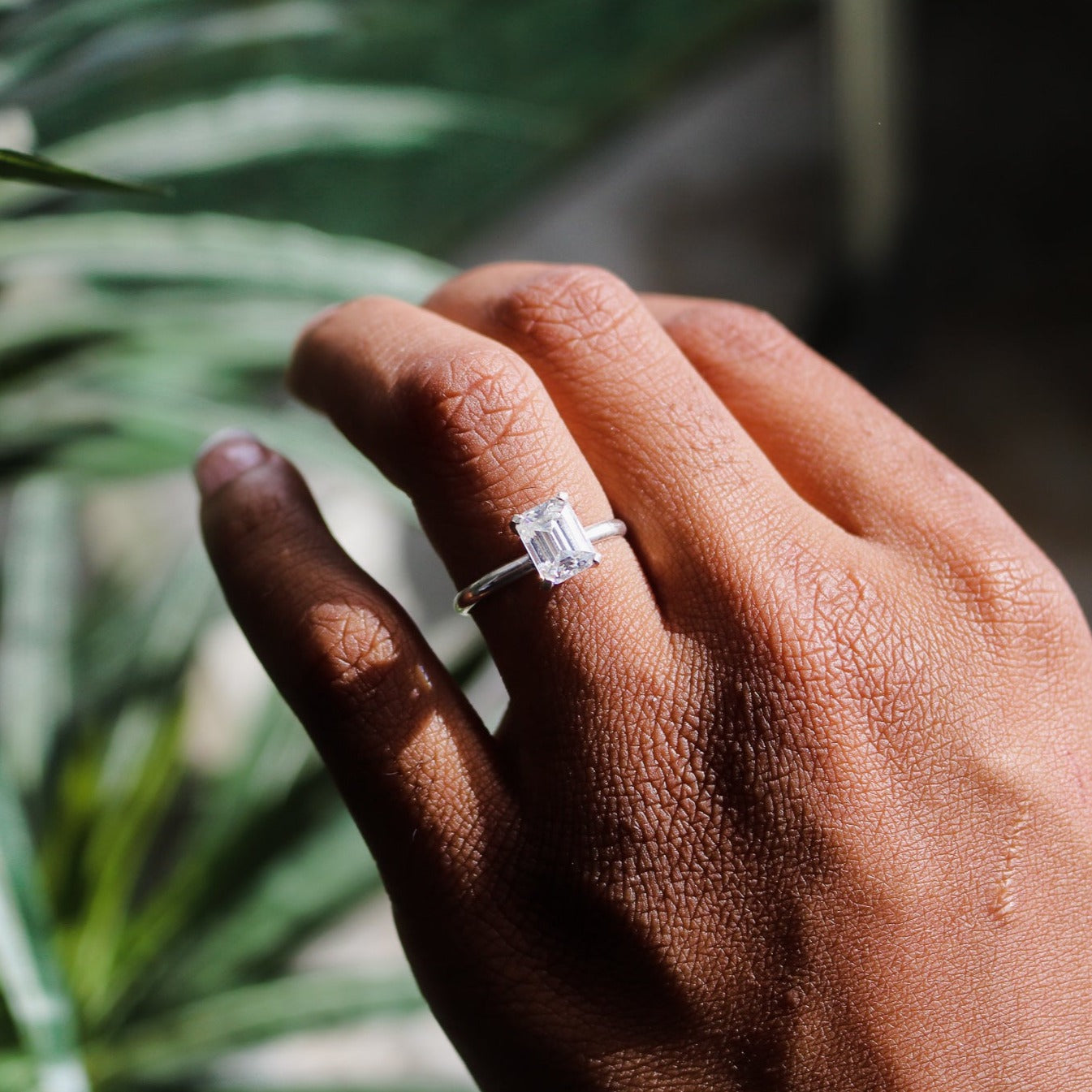 Emerald Cut Diamond Engagement Ring // Made to Order