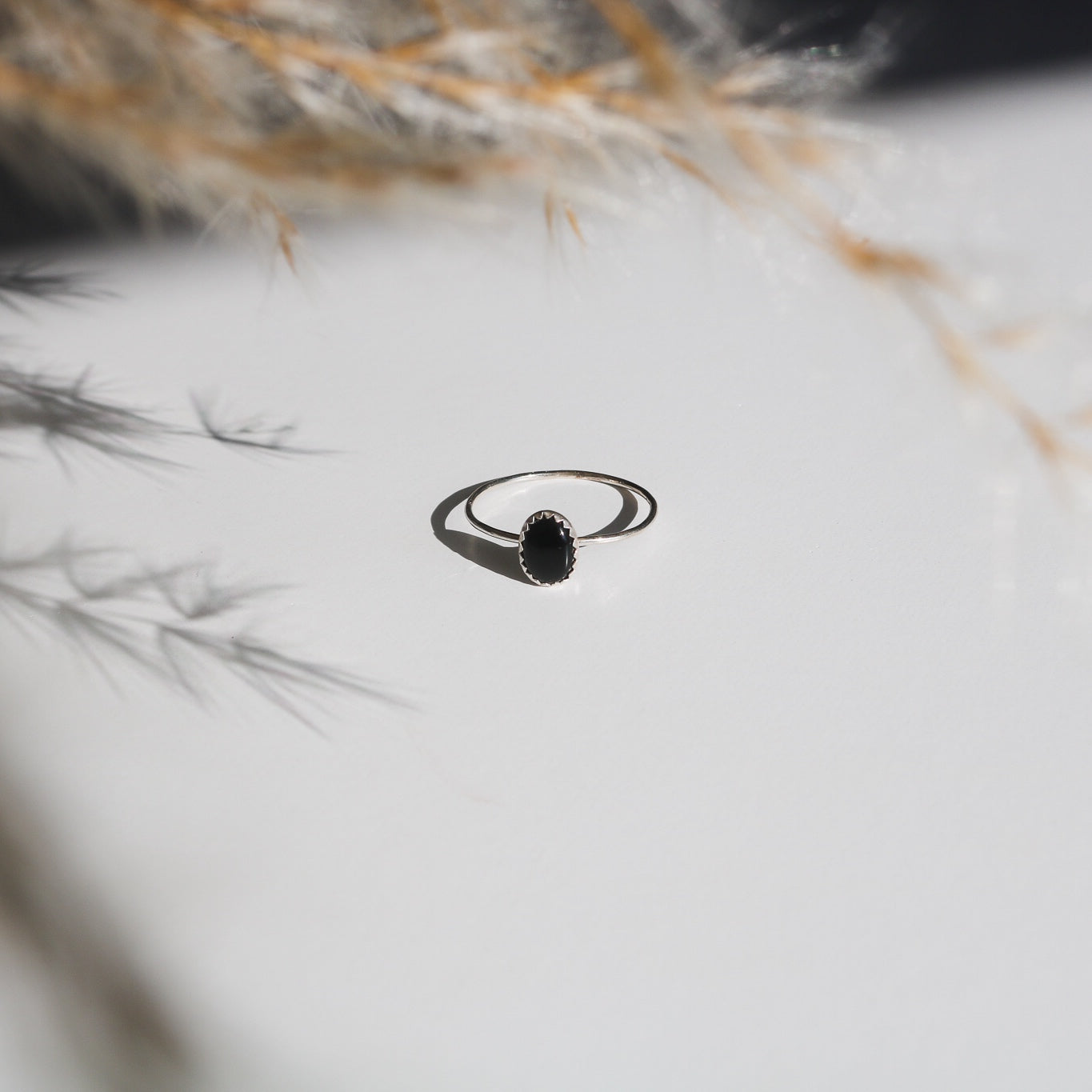 Durango Stacking Ring in Onyx