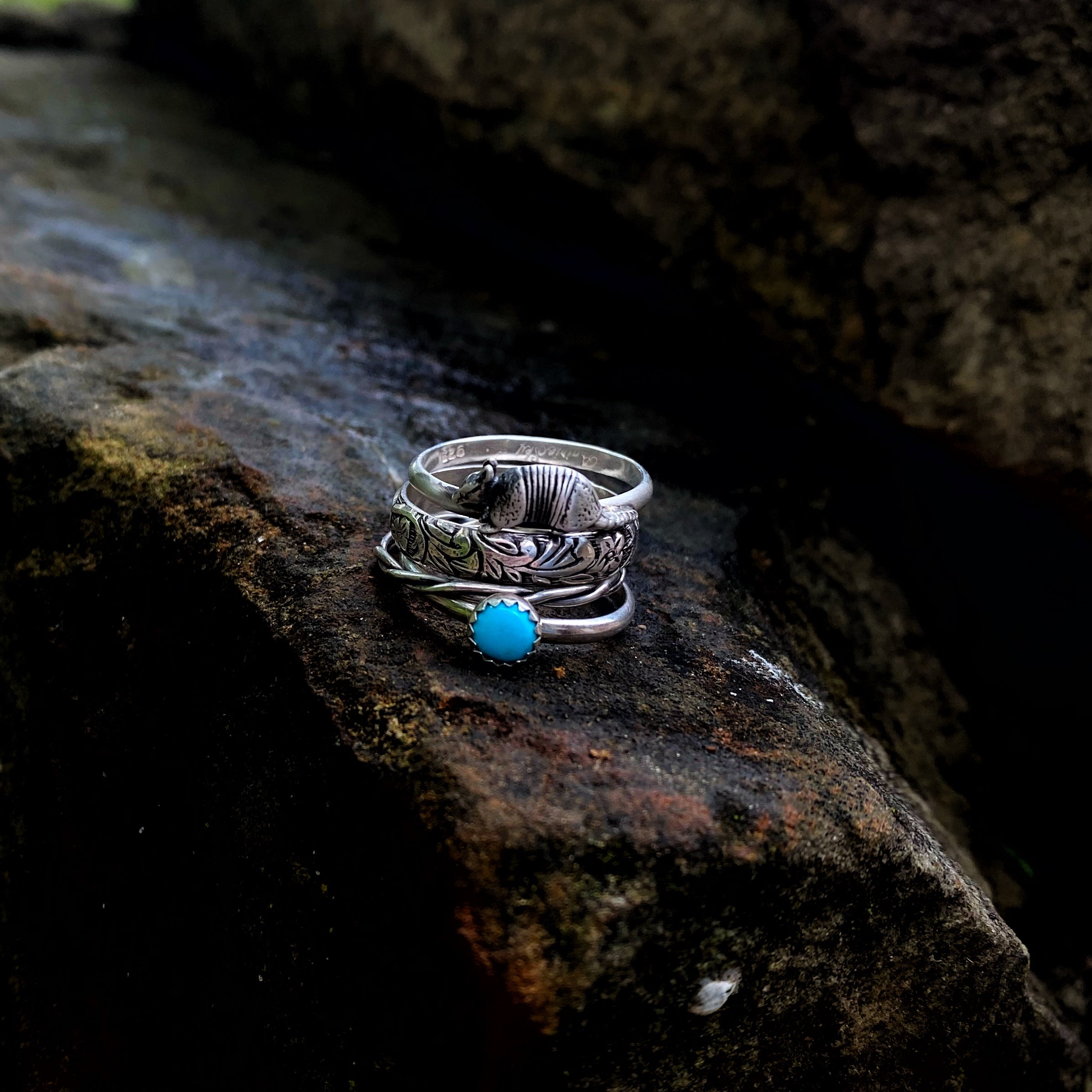 Armadillo Stacking Ring Set // Made to Order