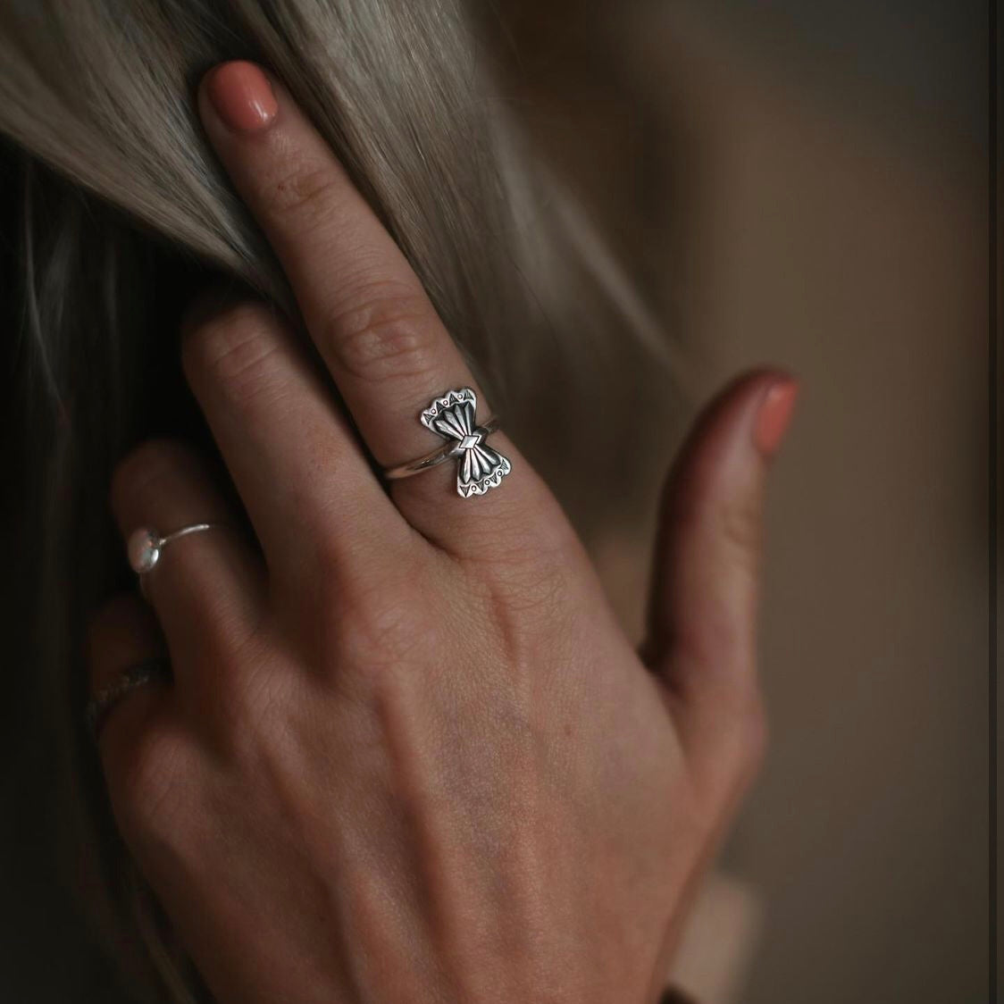 Butterfly Concho Stacking Ring