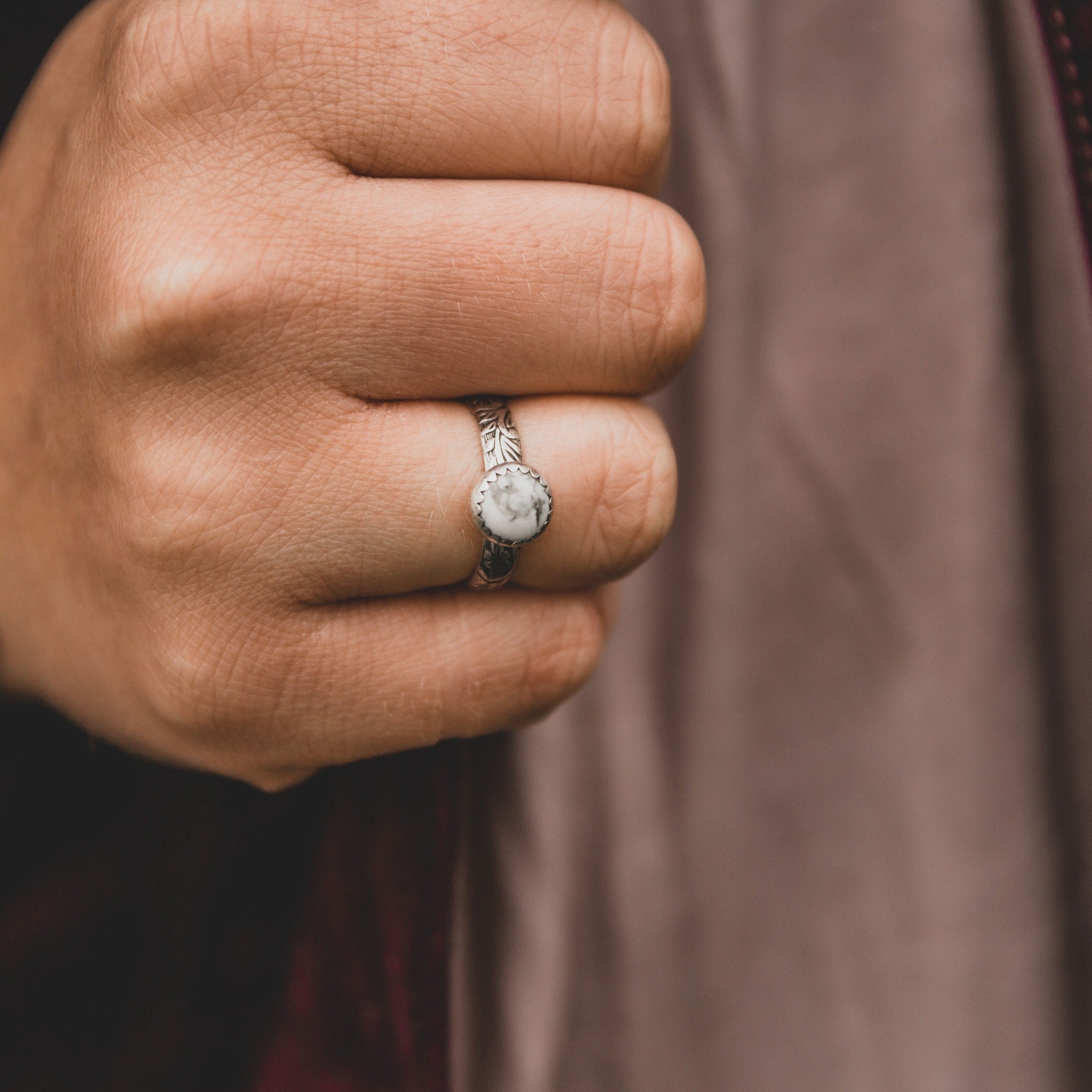 Sweetwater Stacking Ring in 'White Buffalo' // Made to Order