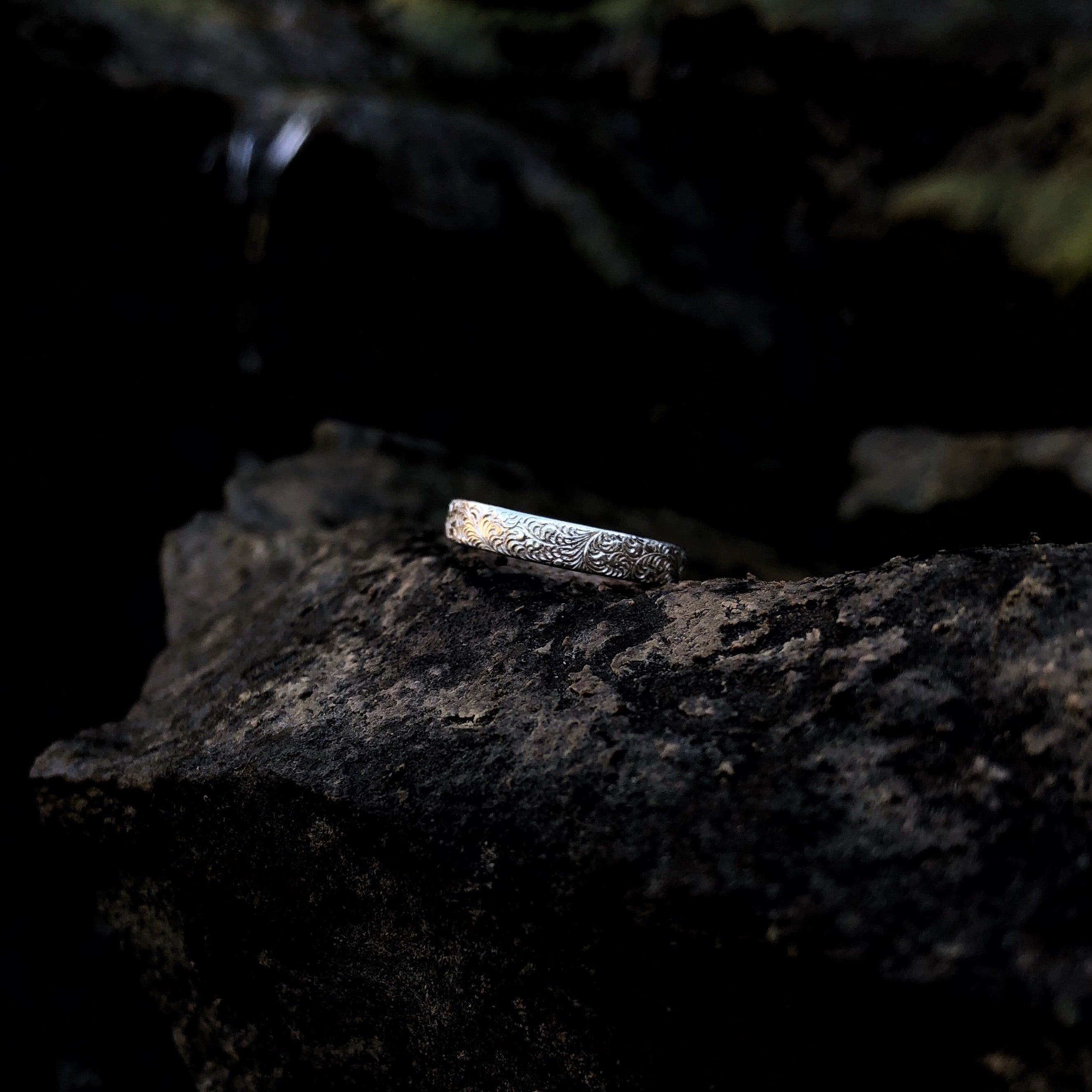 Cheyenne Tooled Stacking Ring