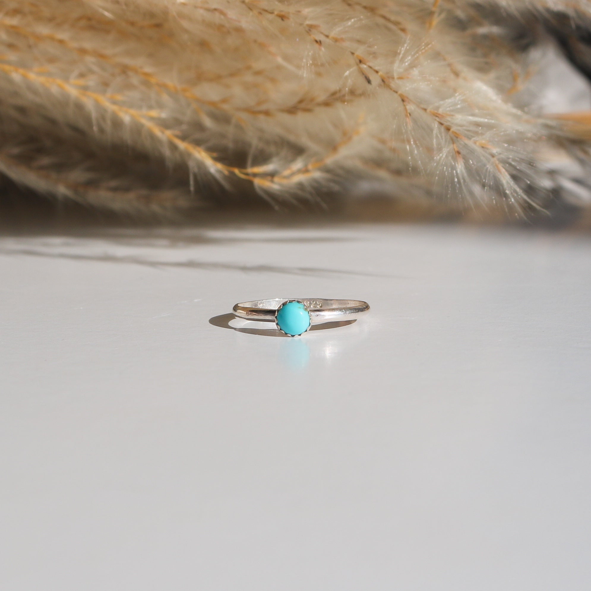 Sandia Stacking Ring in Turquoise // Made to Order