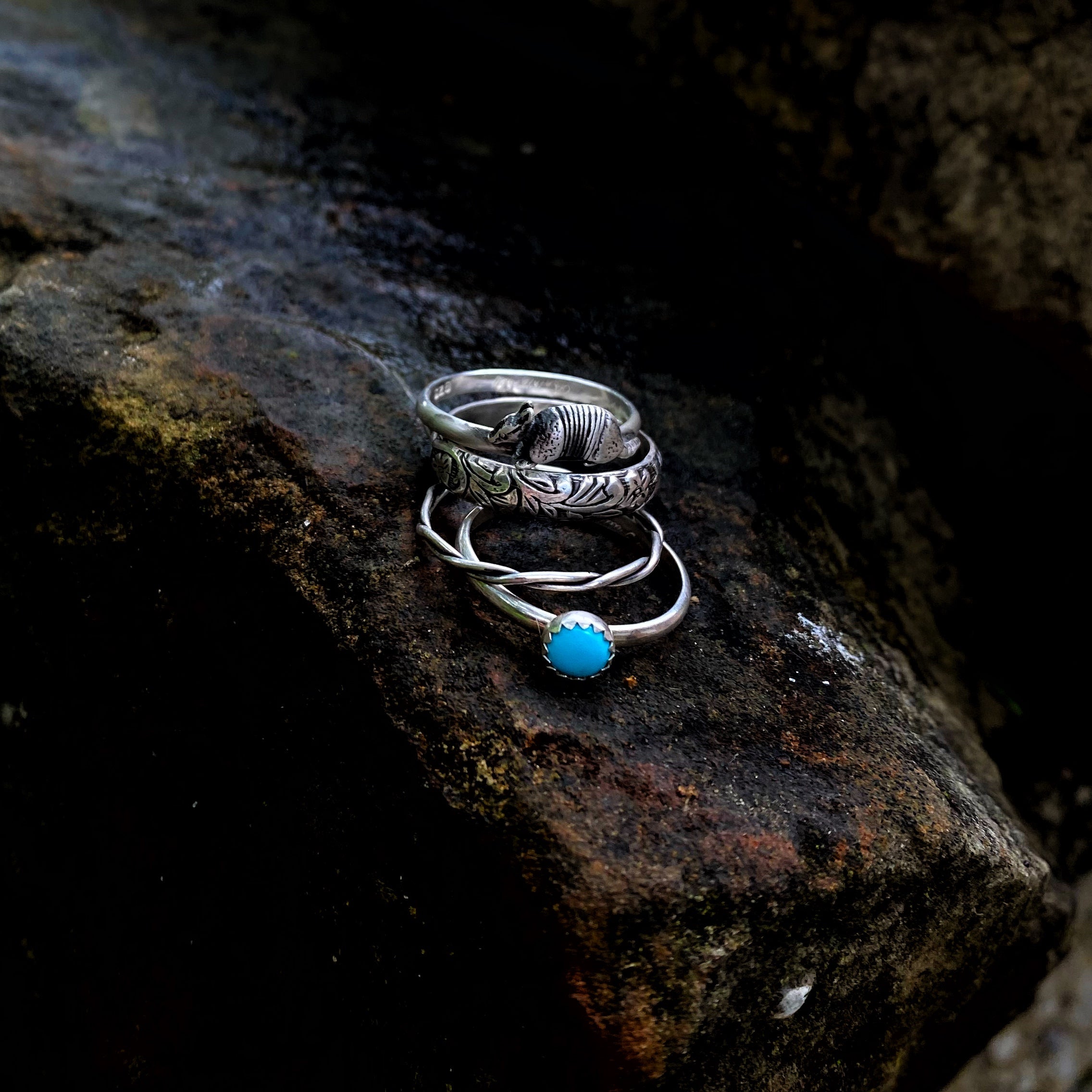 Armadillo Stacking Ring Set // Made to Order