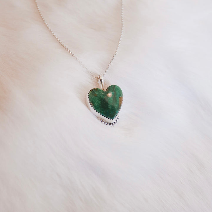 Royston Turquoise Heart Necklace // One of a Kind