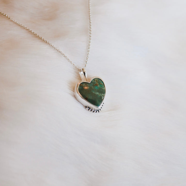 Royston Turquoise Heart Necklace // One of a Kind