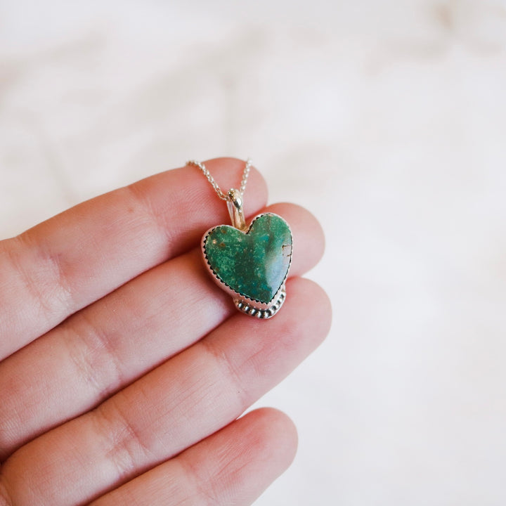 Royston Turquoise Heart Necklace // One of a Kind