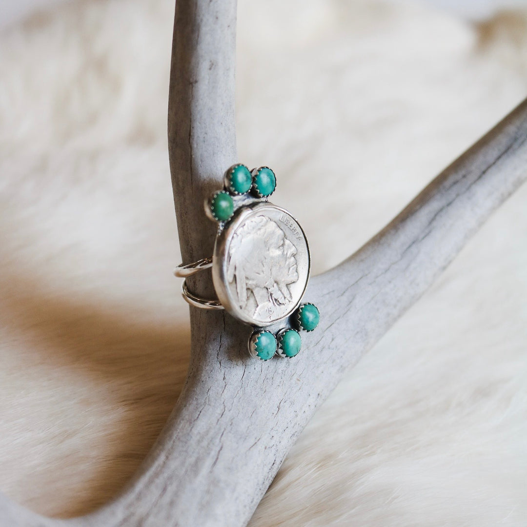 Badlands Buffalo Nickel Statement Ring // Made to Order