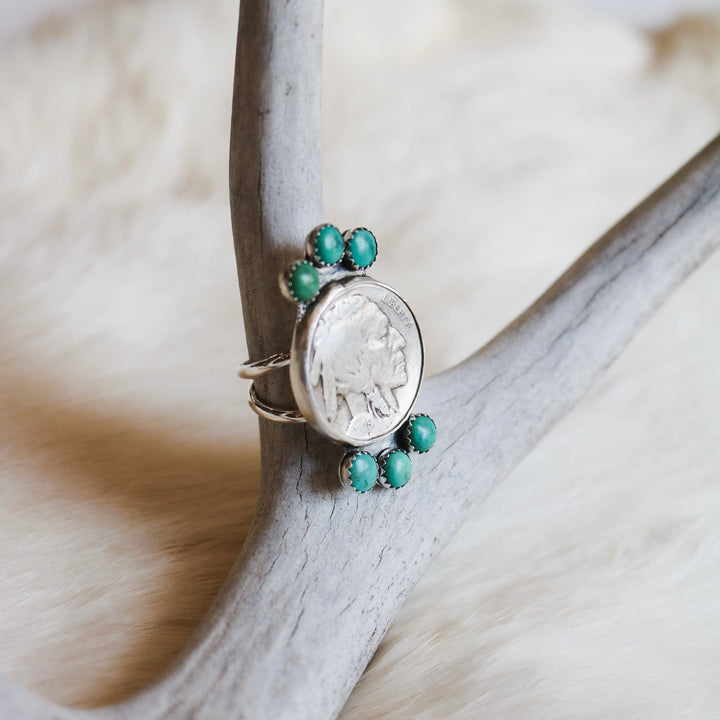 Badlands Buffalo Nickel Statement Ring // Made to Order