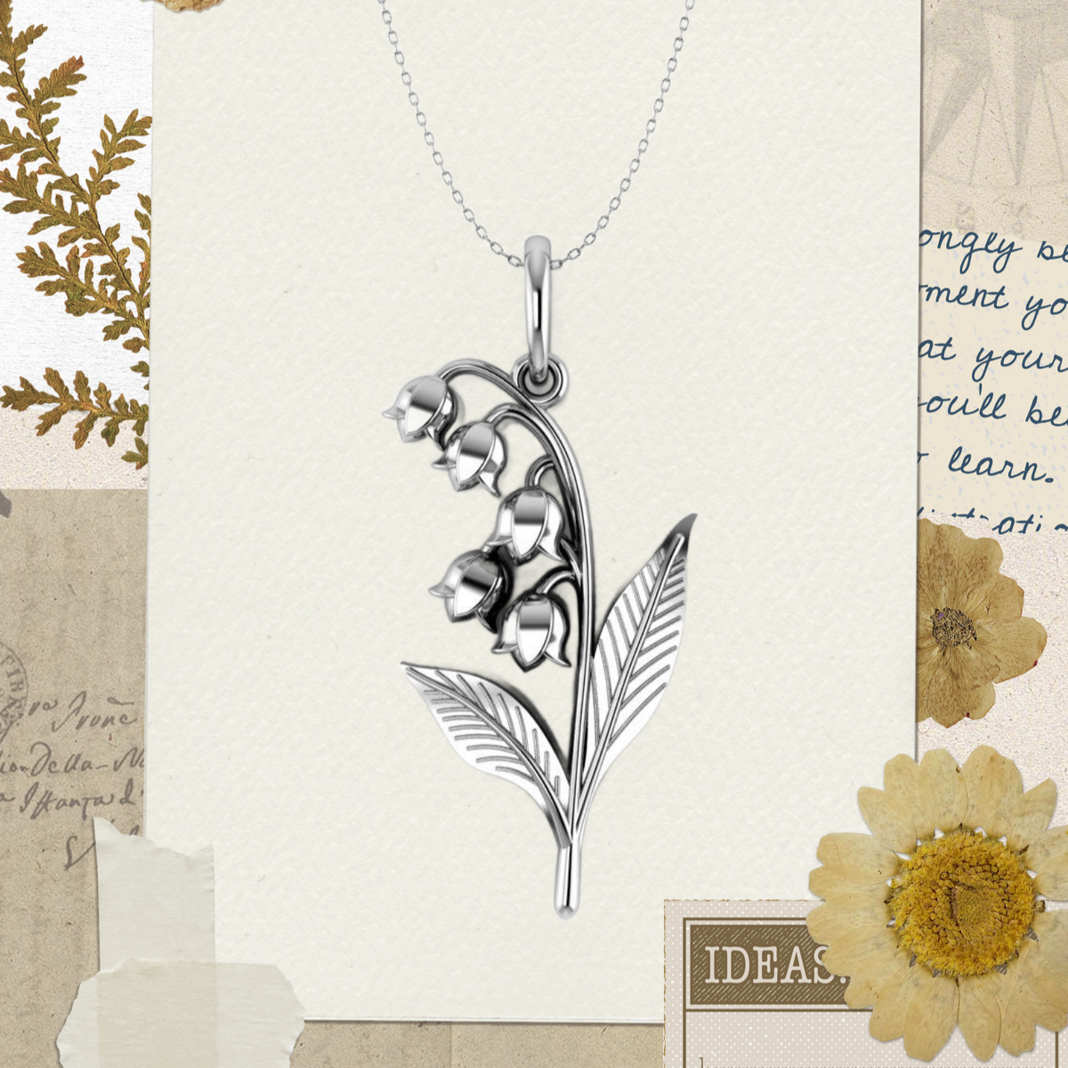 VENACOLY Lily of the Valley, orecchini in argento sterling 925, con VENACOLY Lily of the Valley, orecchini in argento sterling 925, con