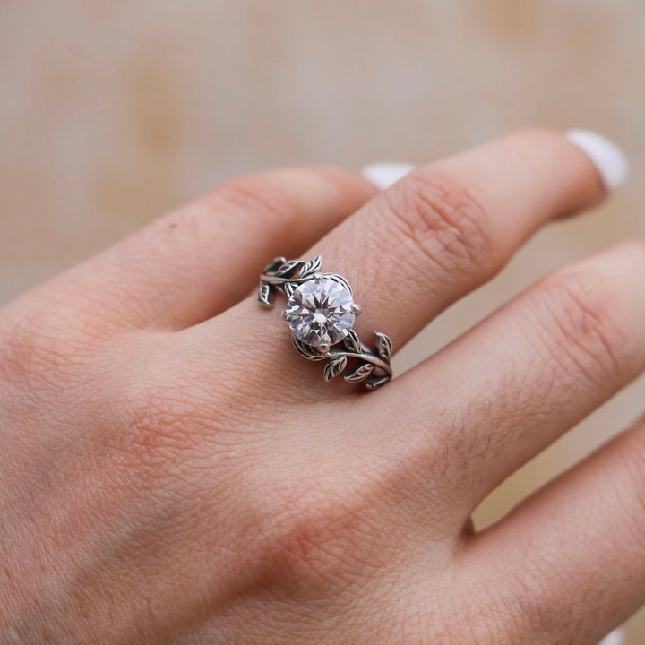 ‘Elowyn’ Brilliant Cut Moissanite Engagement Ring // Made to Order