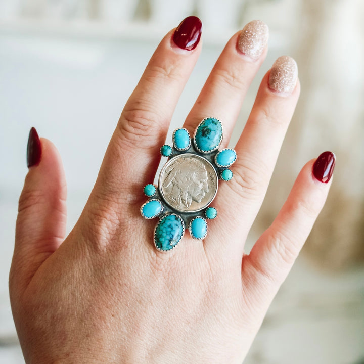 Dry Winds Buffalo Nickel Statement Ring // Made to Order