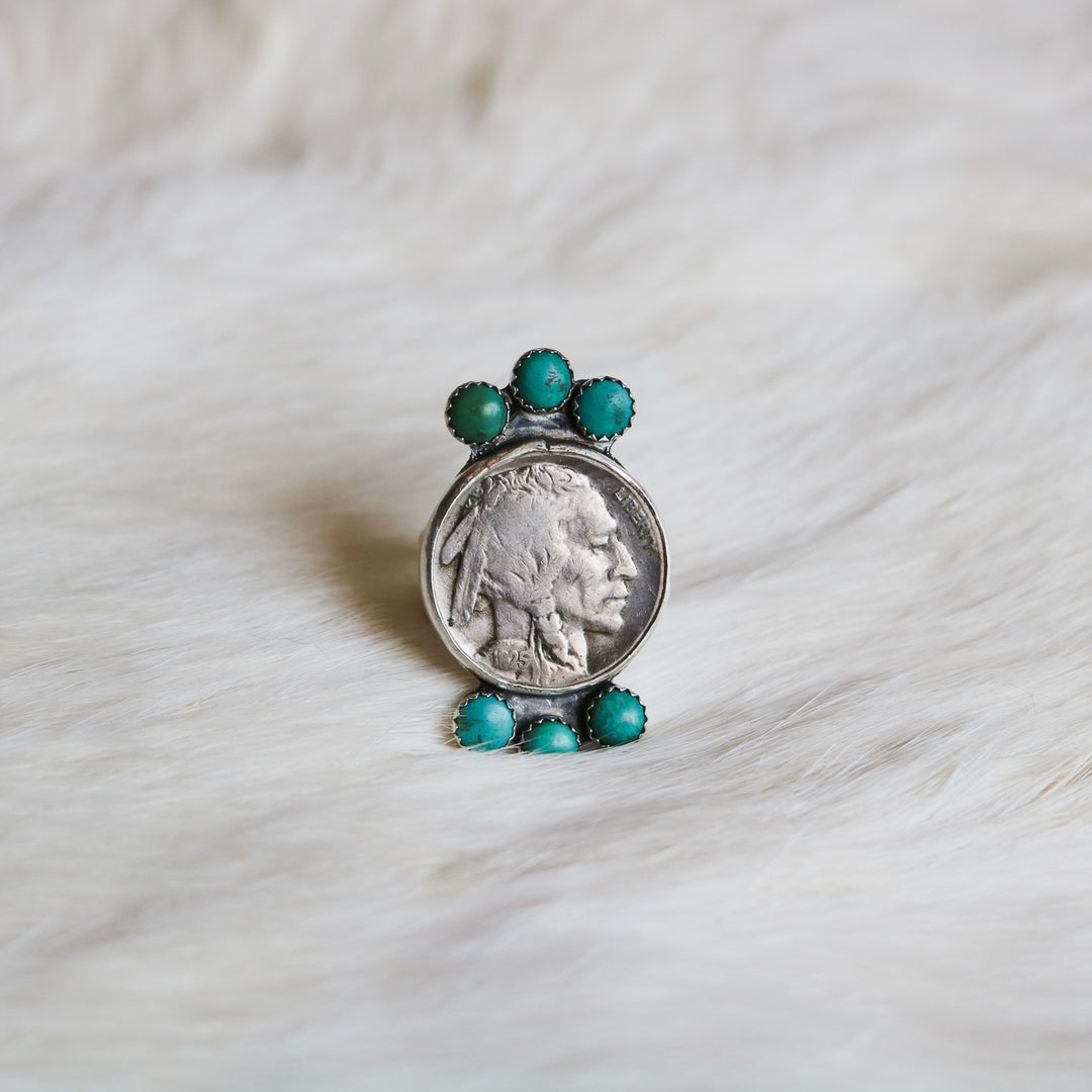 Badlands Buffalo Nickel Statement Ring // Made to Order