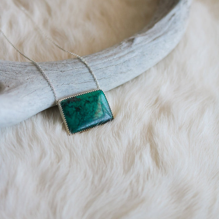 American Turquoise Bar Necklace