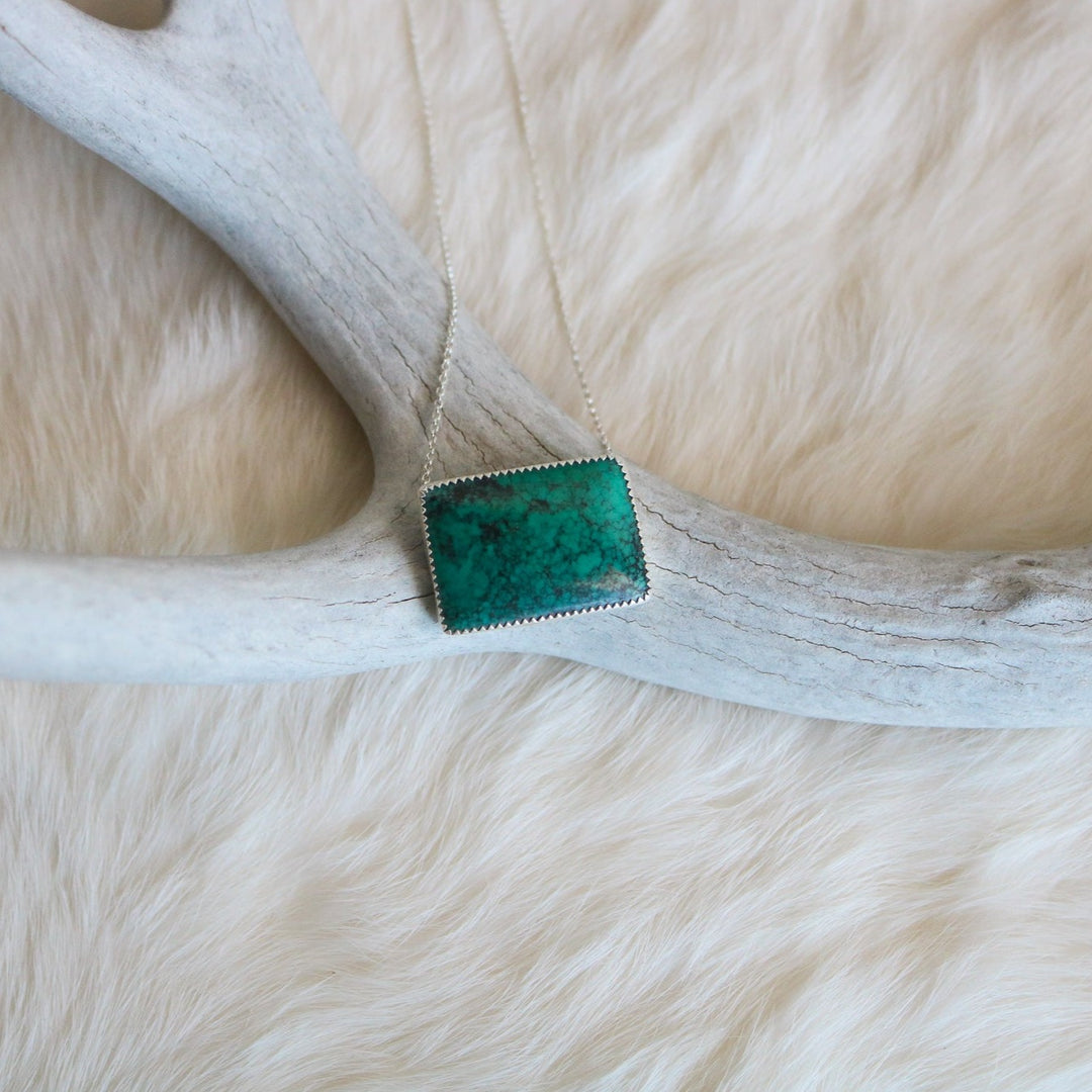 American Turquoise Bar Necklace