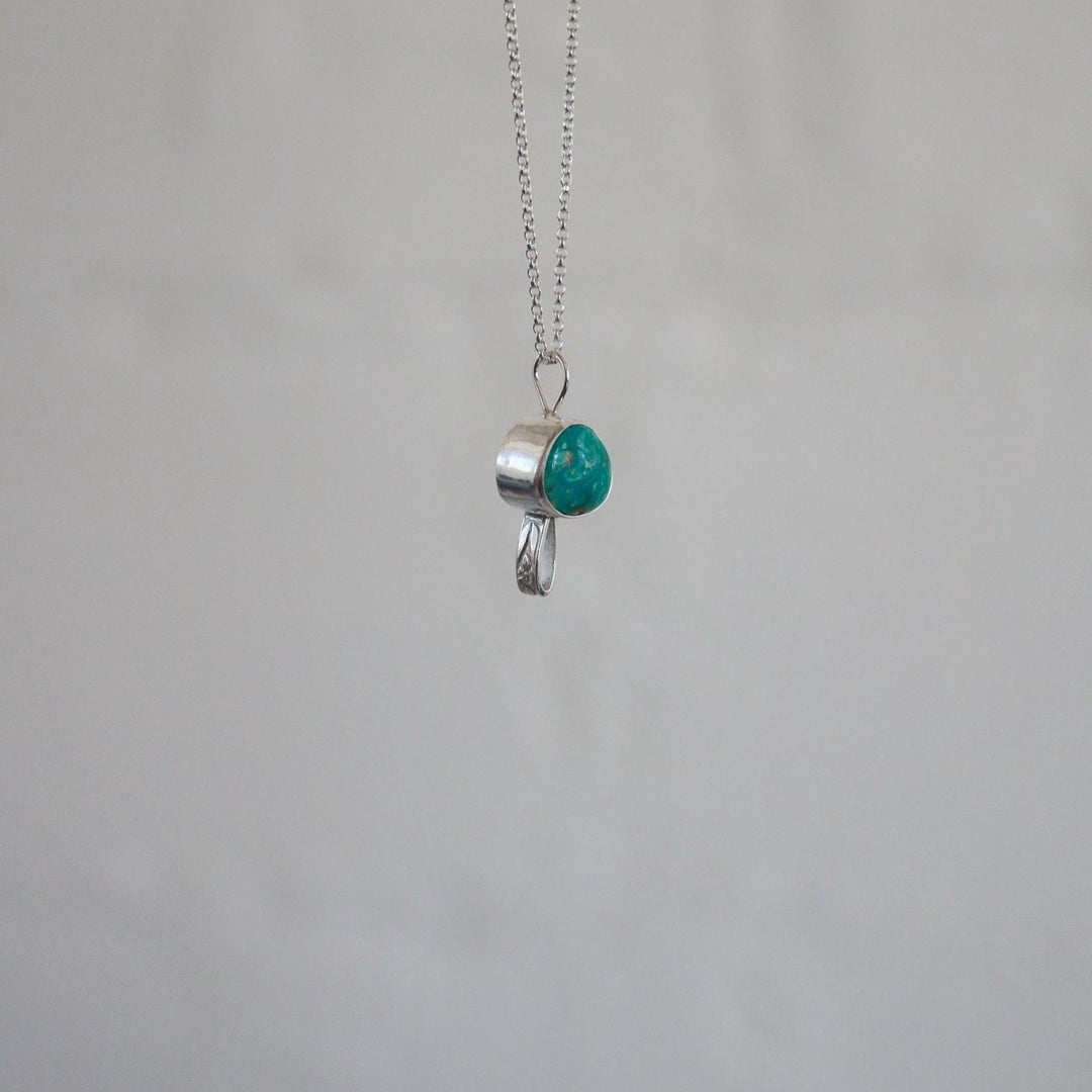 'Fun Guy' Mushroom Necklace in American Turquoise // One of a Kind