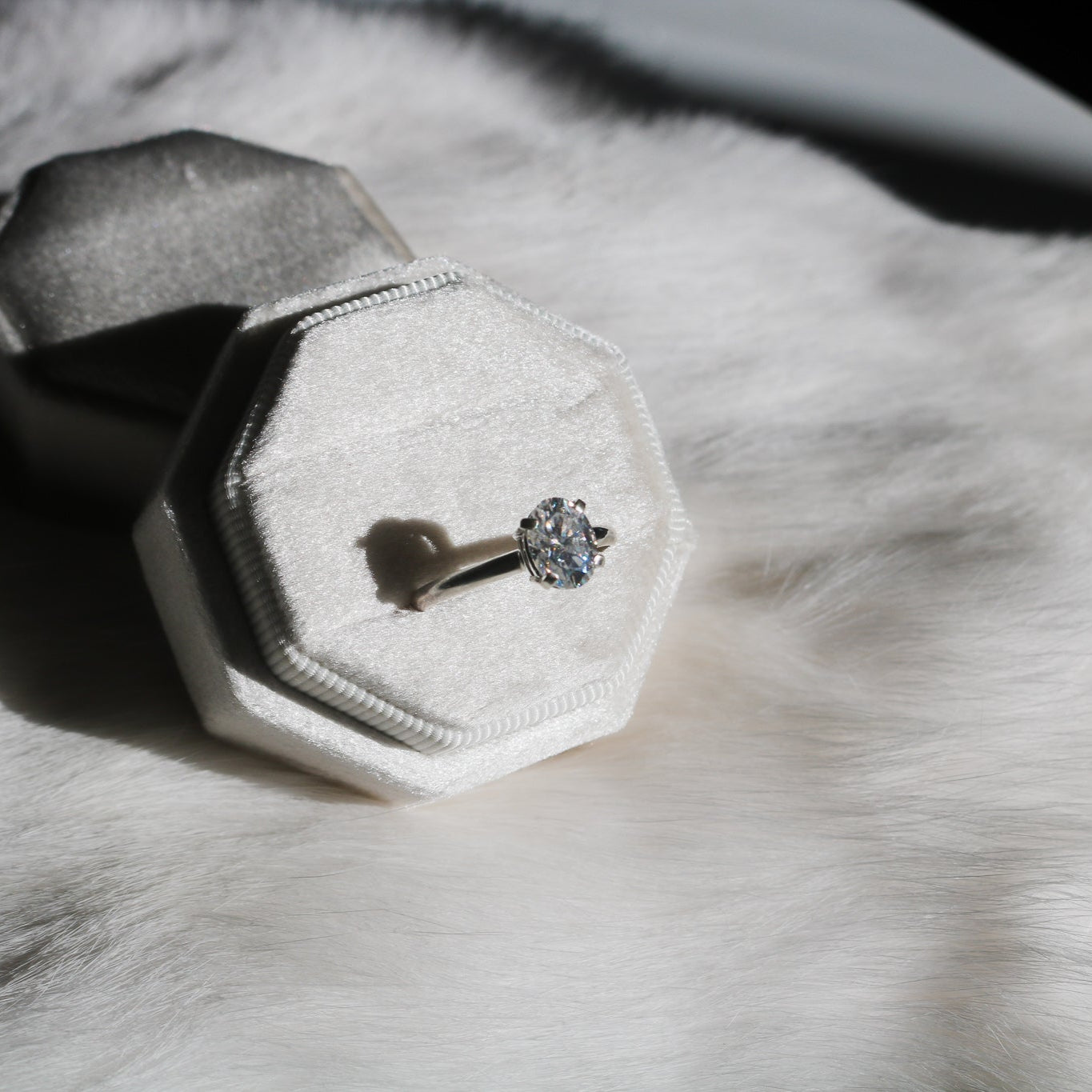 Oval Cut Diamond Engagement Ring in 14K Gold // Made to Order