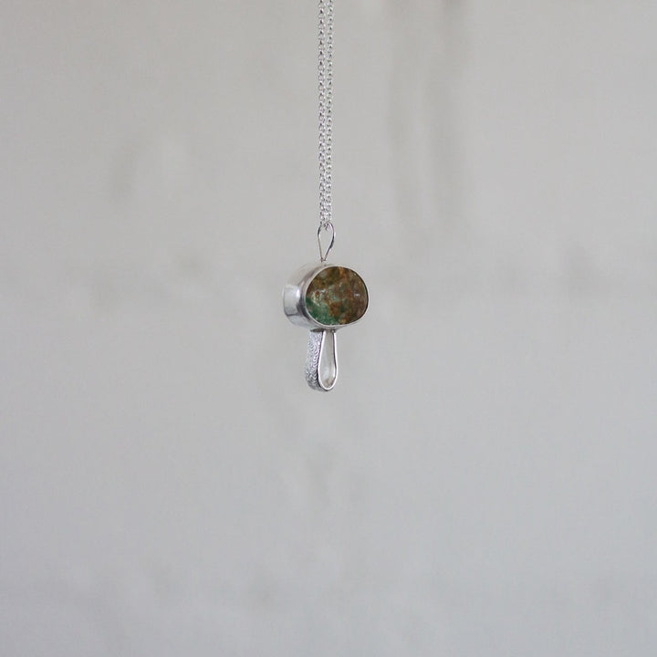 'Fun Guy' Mushroom Necklace in Royston Turquoise // One of a Kind