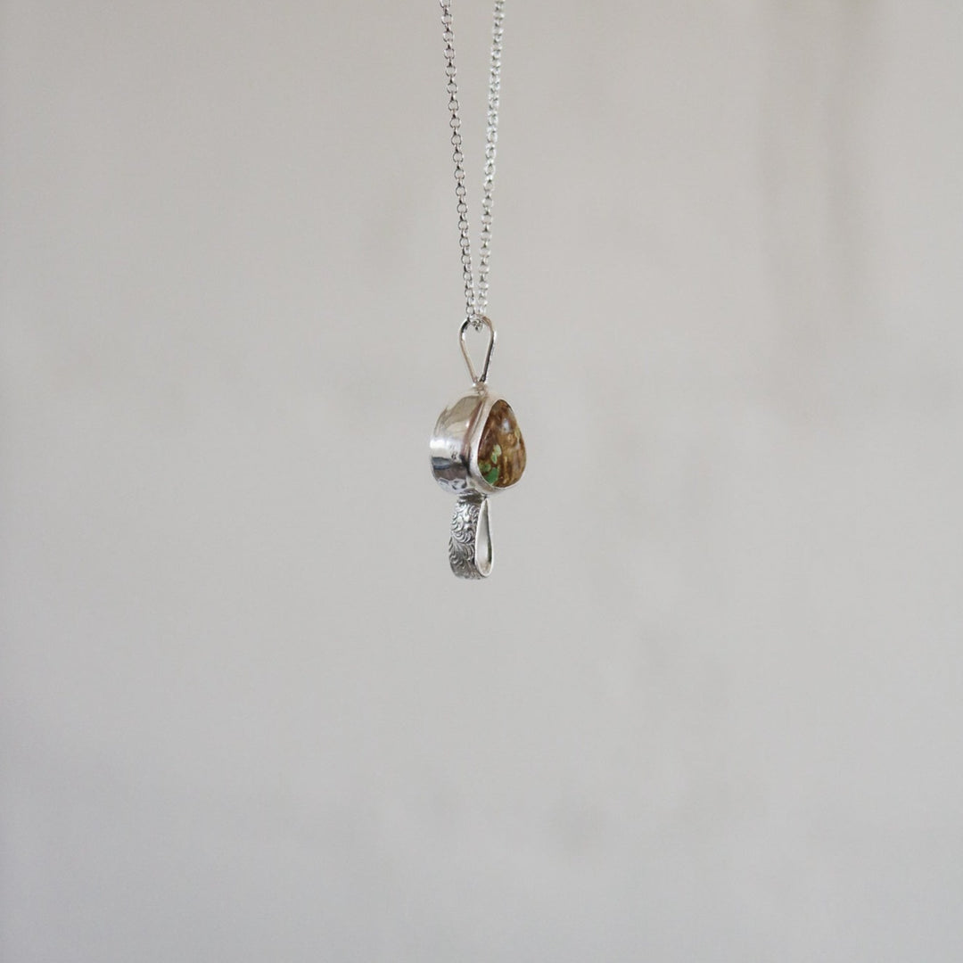 'Fun Guy' Mushroom Necklace in Royston Turquoise // One of a Kind