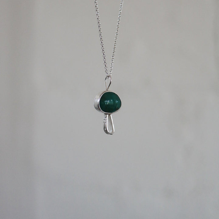 'Fun Guy' Mushroom Necklace in Fox Mine Turquoise // One of a Kind
