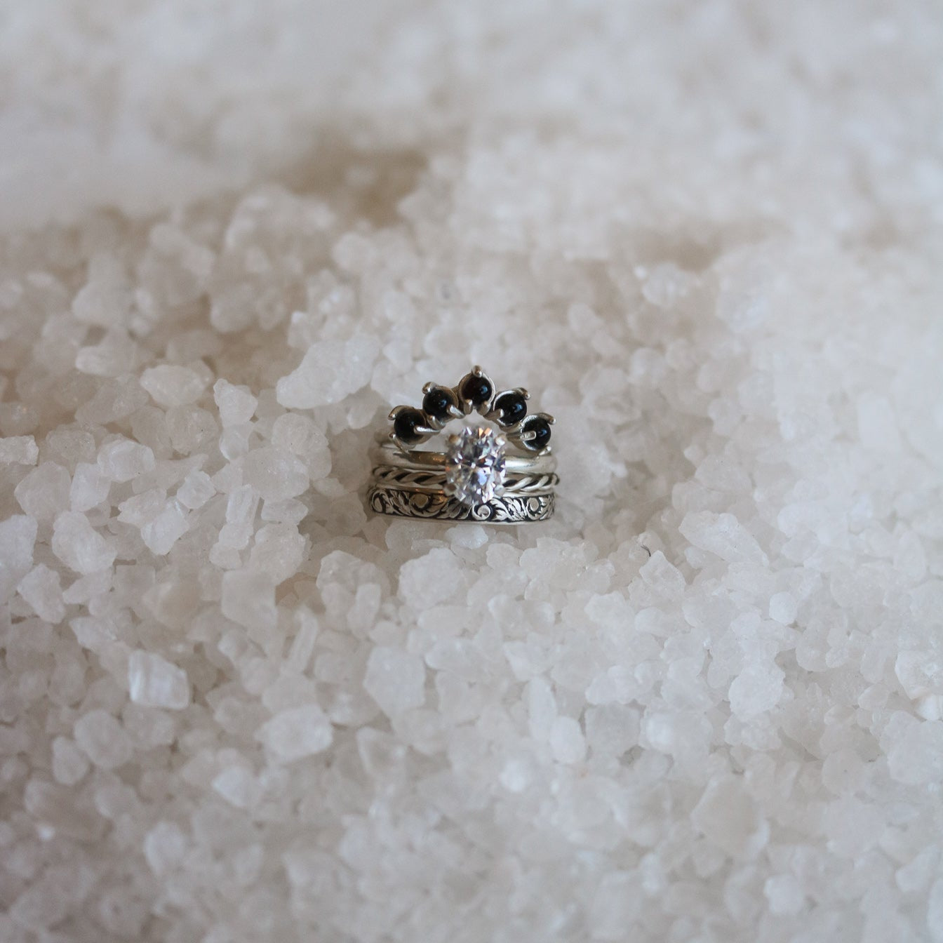 Oval Cut Diamond Engagement Ring in 14K Gold // Made to Order