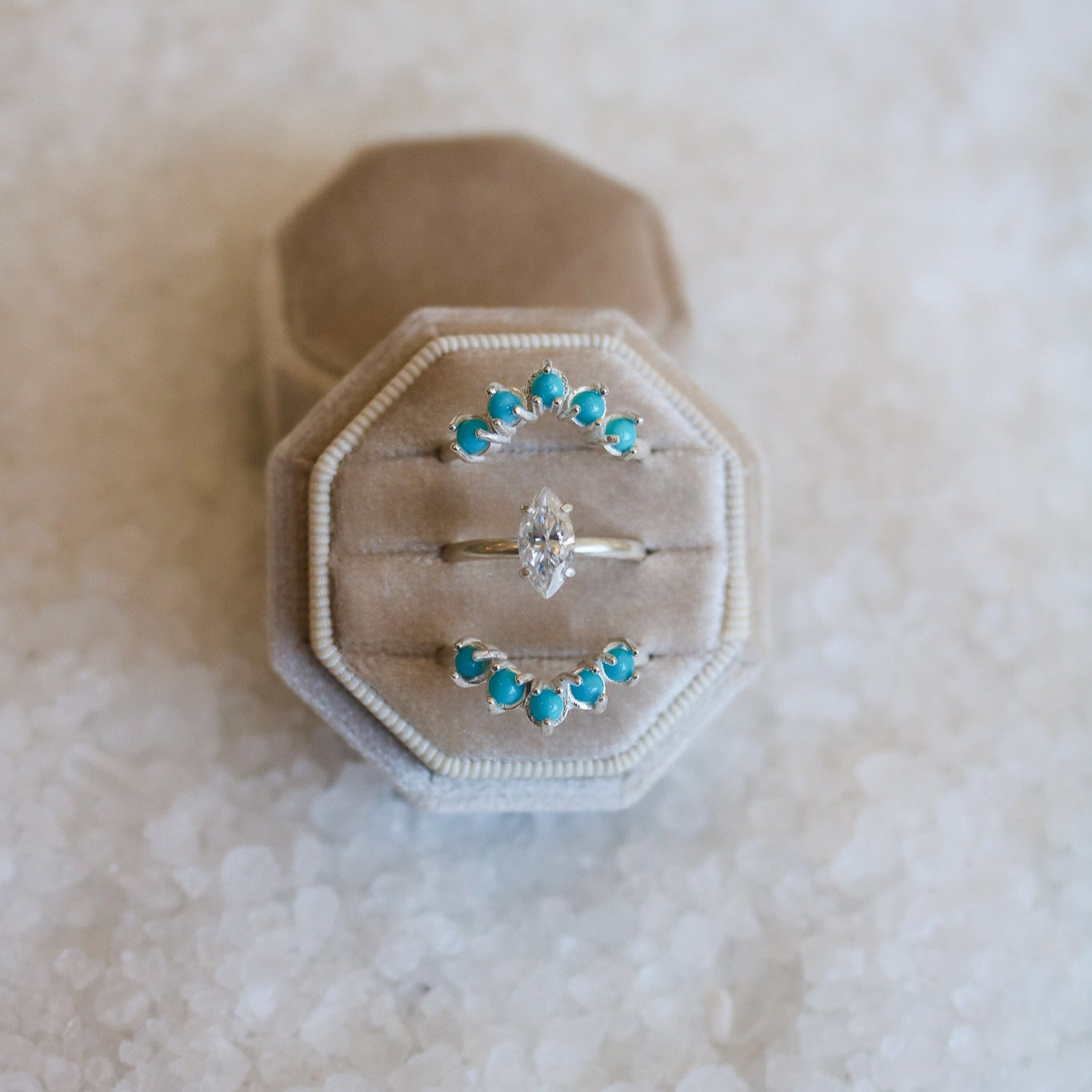 Marquise Cut Diamond Engagement Ring in 14K Yellow Gold // Made to Order