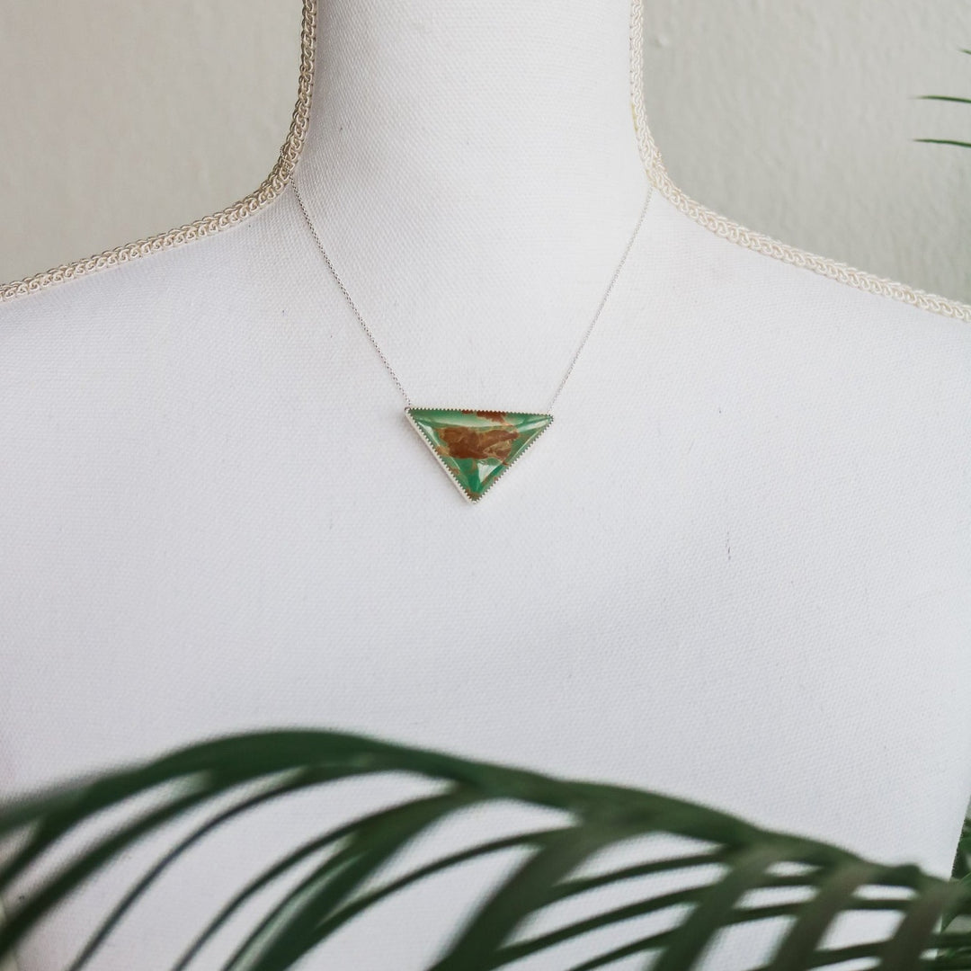 King's Manassa Turquoise Triangle Necklace