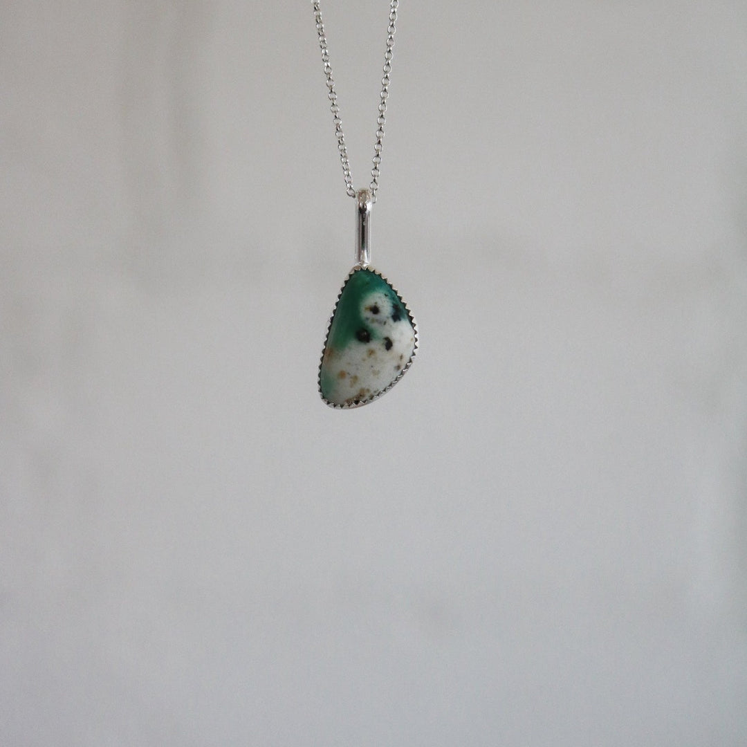 Hornfel Teardrop Necklace // One of a Kind